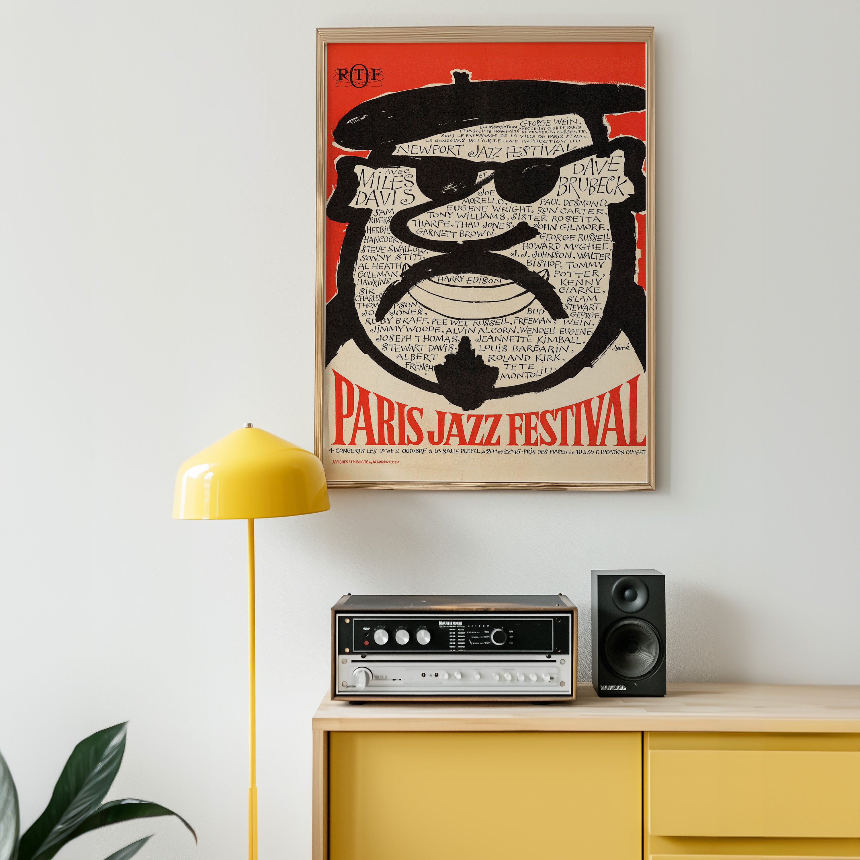 Paris Jazz Festival 1964 Vintage Music Poster | Art Print & Framed
