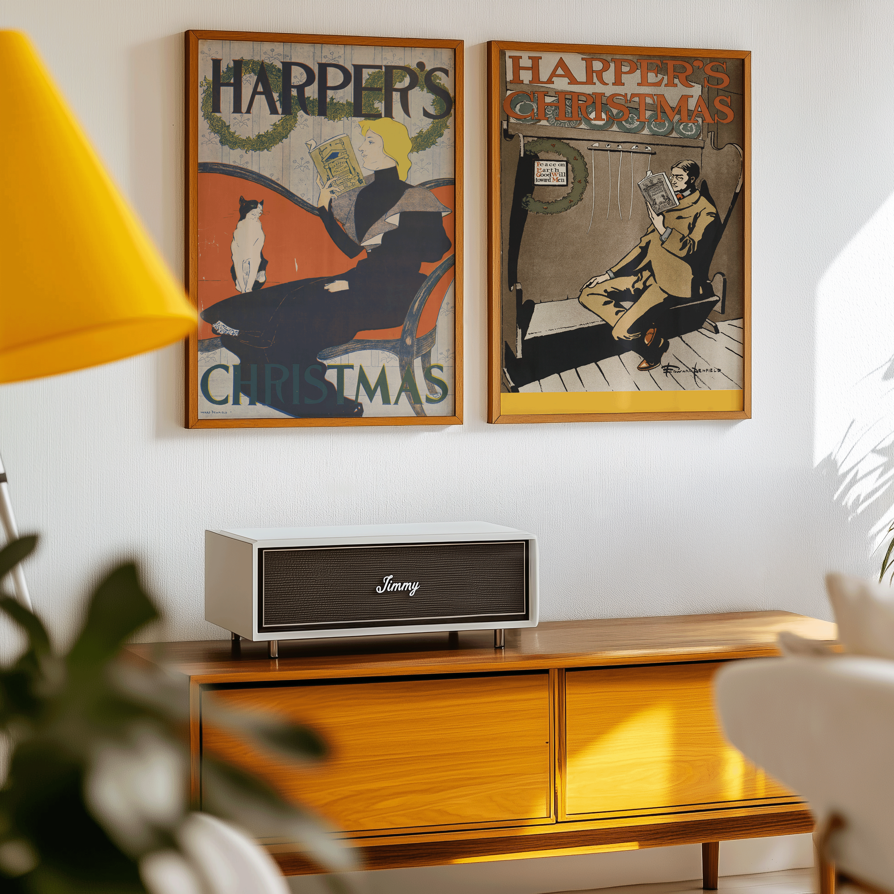 Harper’s Christmas (1897) by Edward Penfield