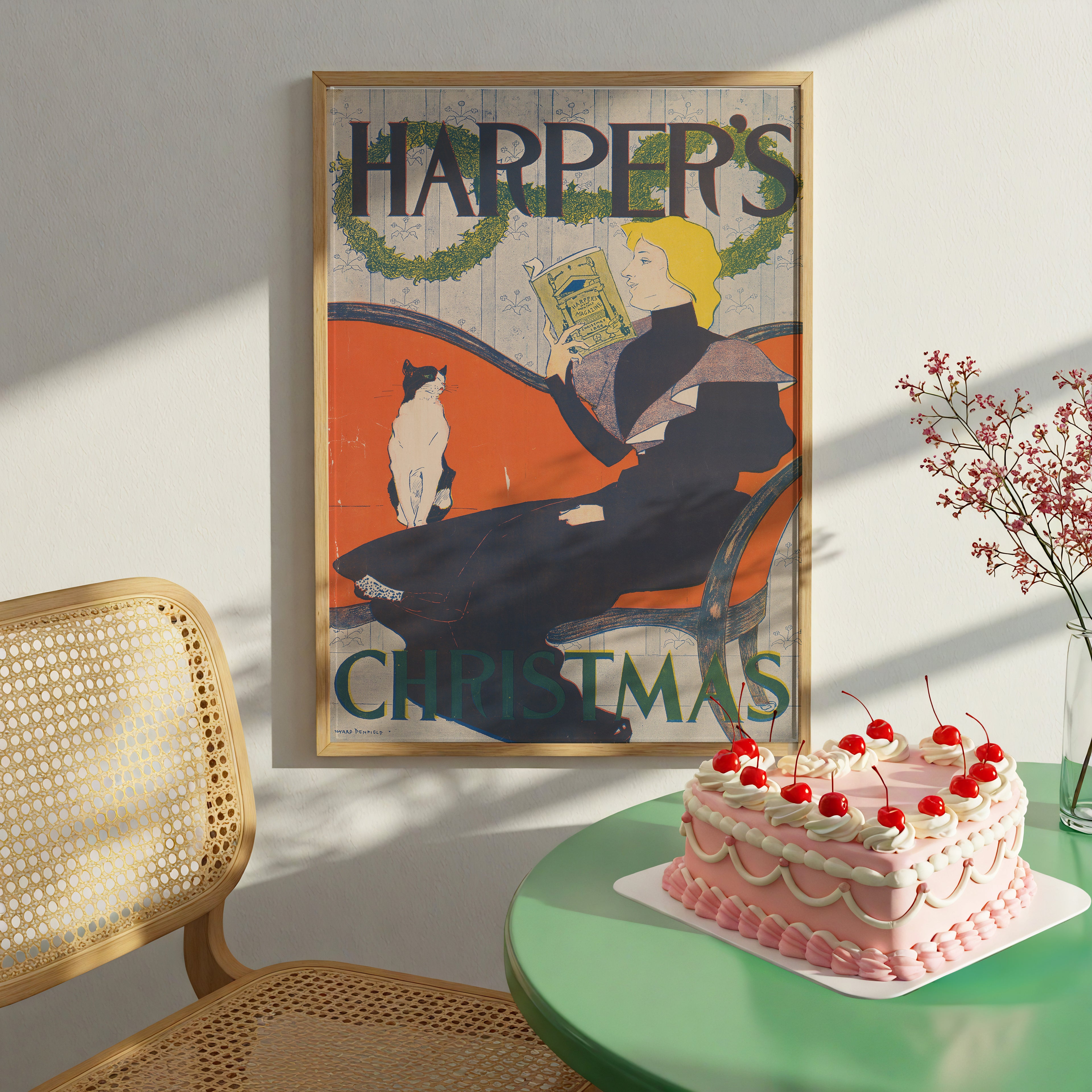 Harper’s Christmas (1894) by Edward Penfield