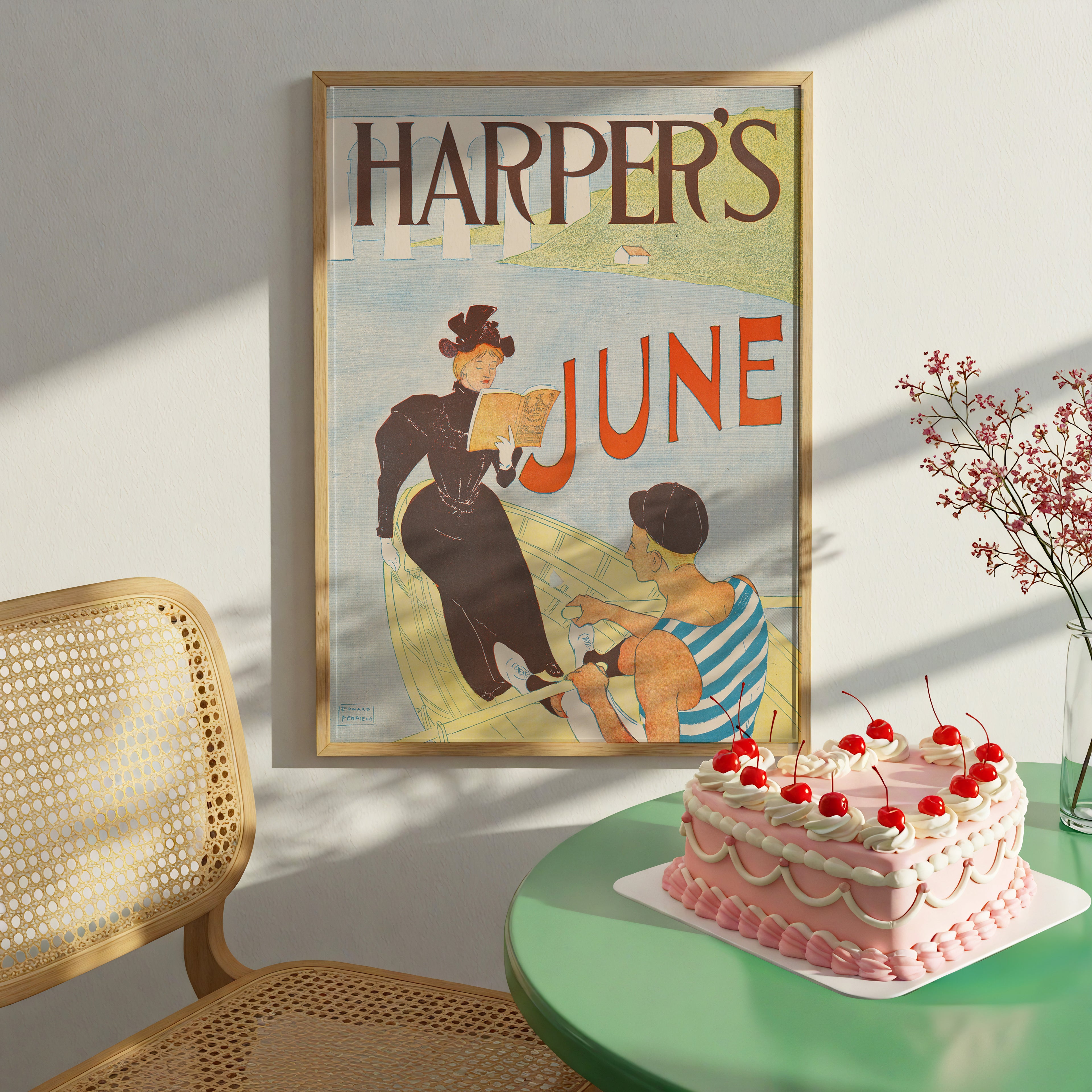 Harper’s June (1894) by Edward Penfield