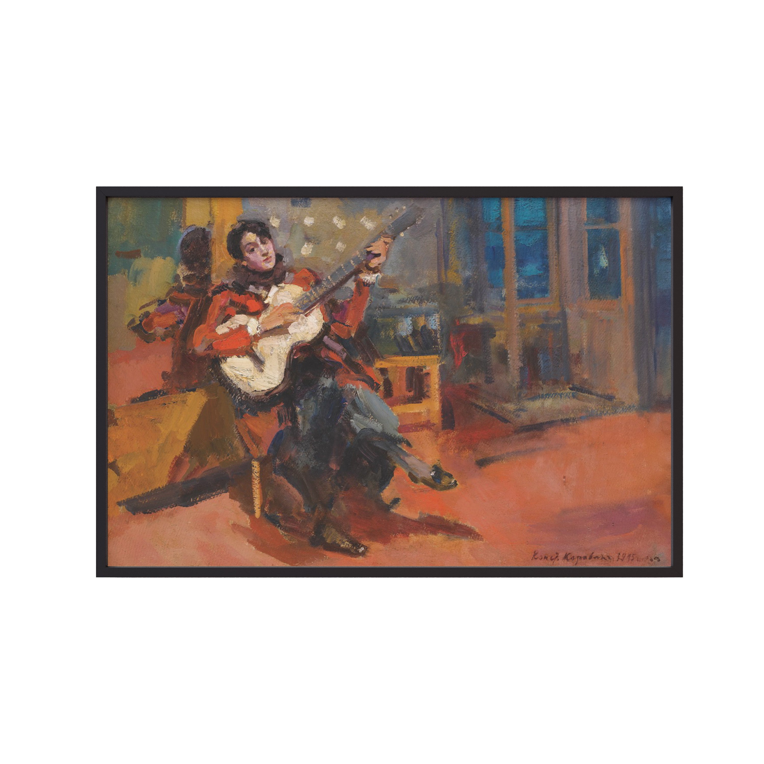 The Guitar Player (1915) by Konstantin Korovin