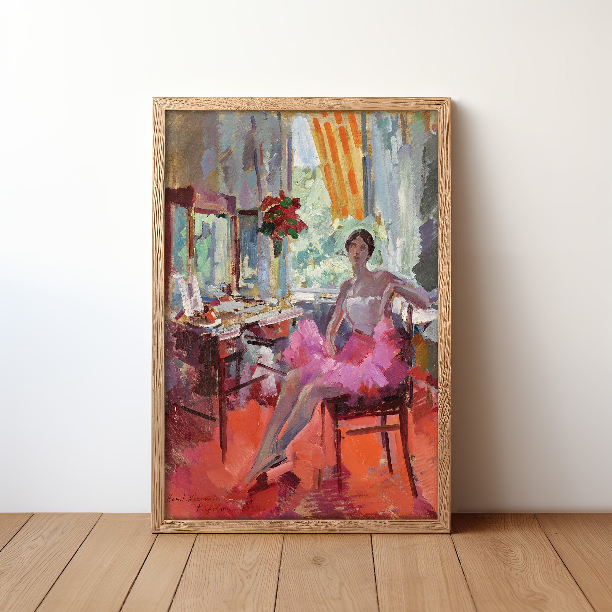 Portrait of the Ballerina Vera Trefilova (1924) by Konstantin Alexeevich Korovin