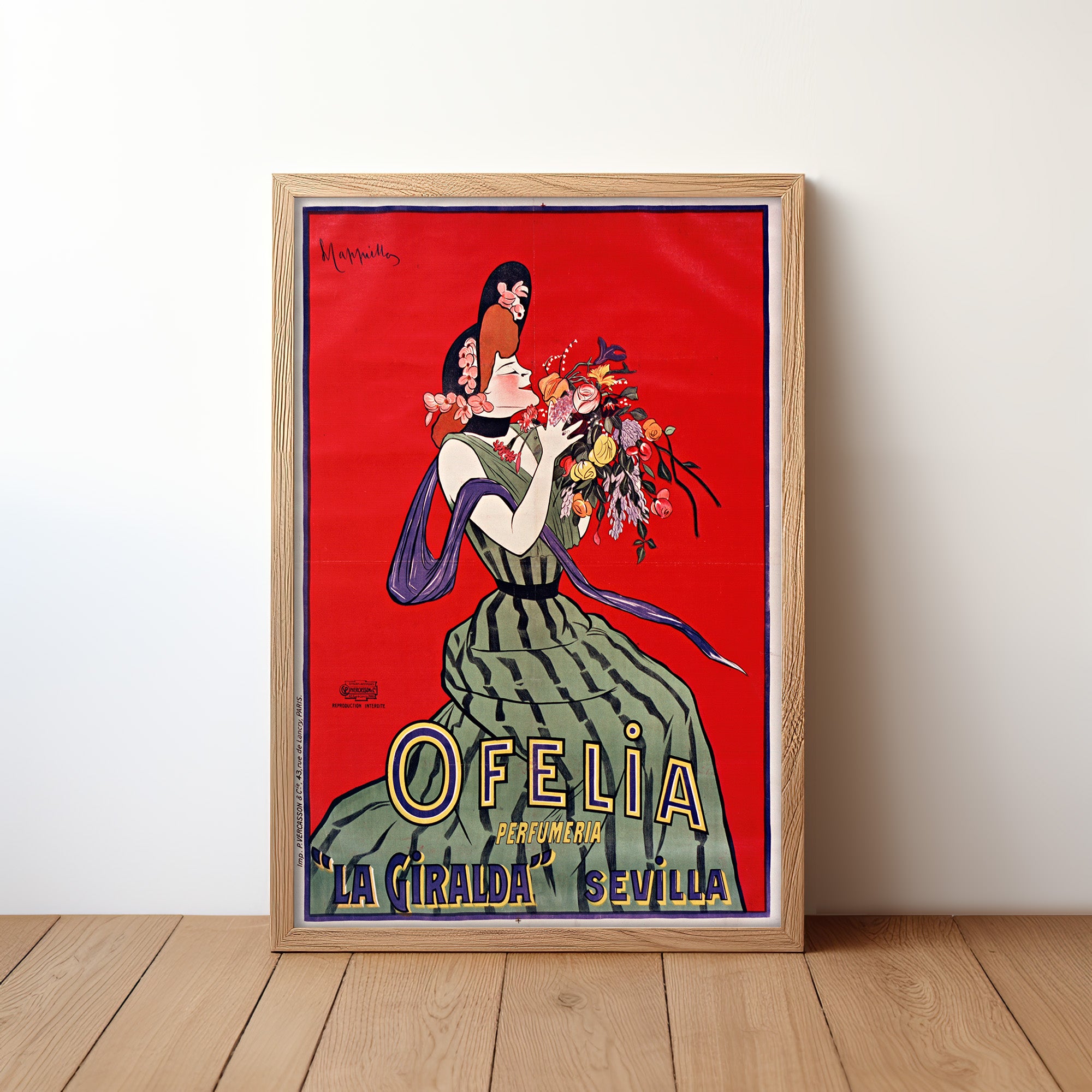 Ofelia, Perfumeria ‘La Giralda’, Sevilla (1906) by Leonetto Cappiello