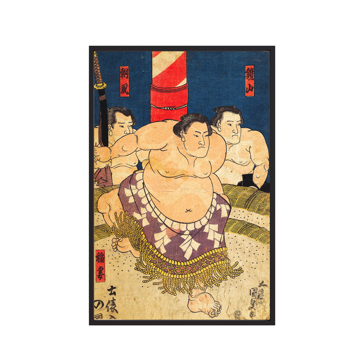 The Sumo Wrestler Koyanagi Tsunekichi (c. 1840) by Utagawa Kunisada