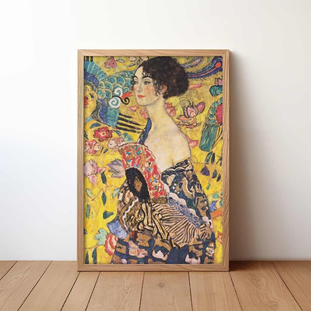 Lady with fan (1917-1918) by Gustav Klimt