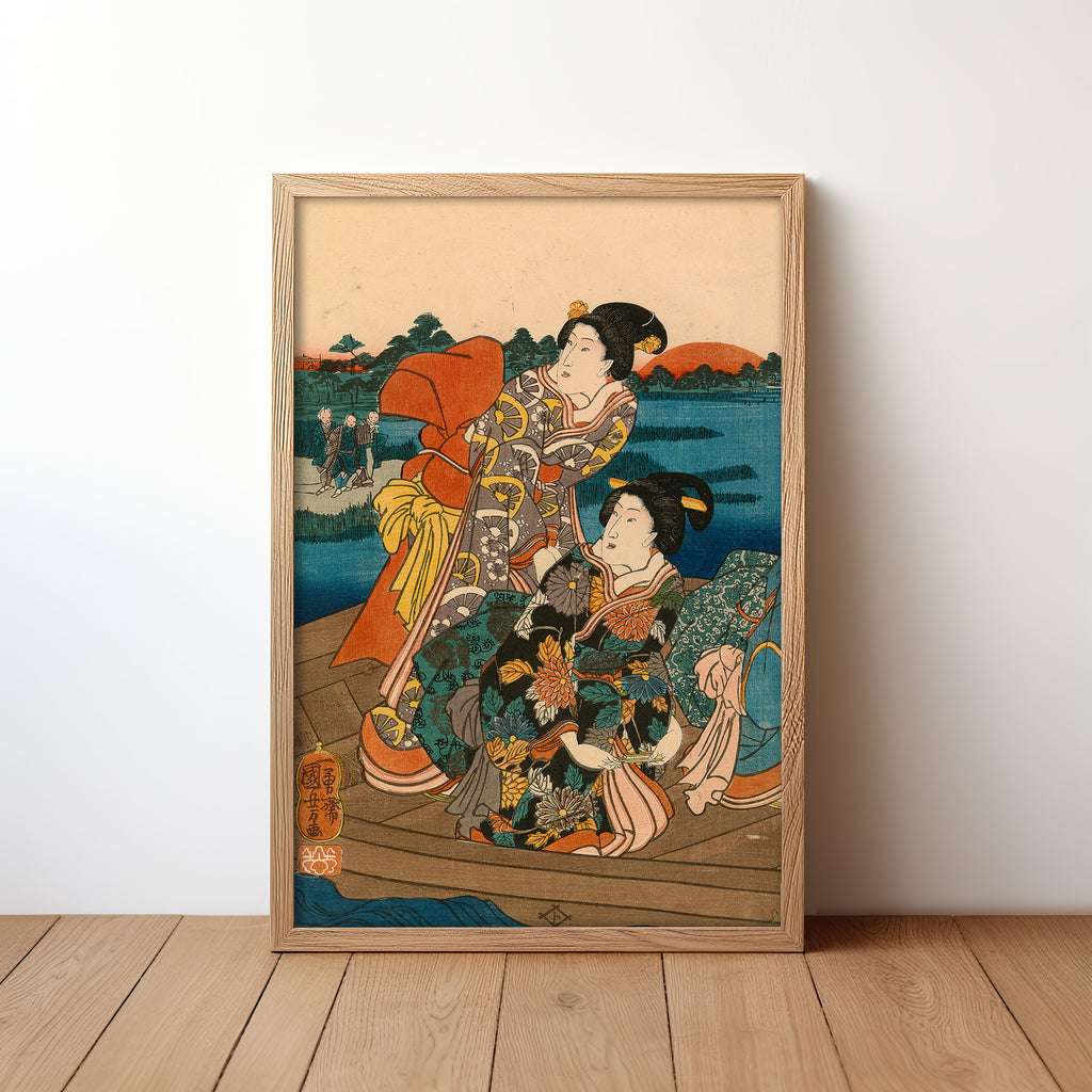 The First Sunrise on the Sumida River (c.1846–52) by Utagawa Kuniyoshi