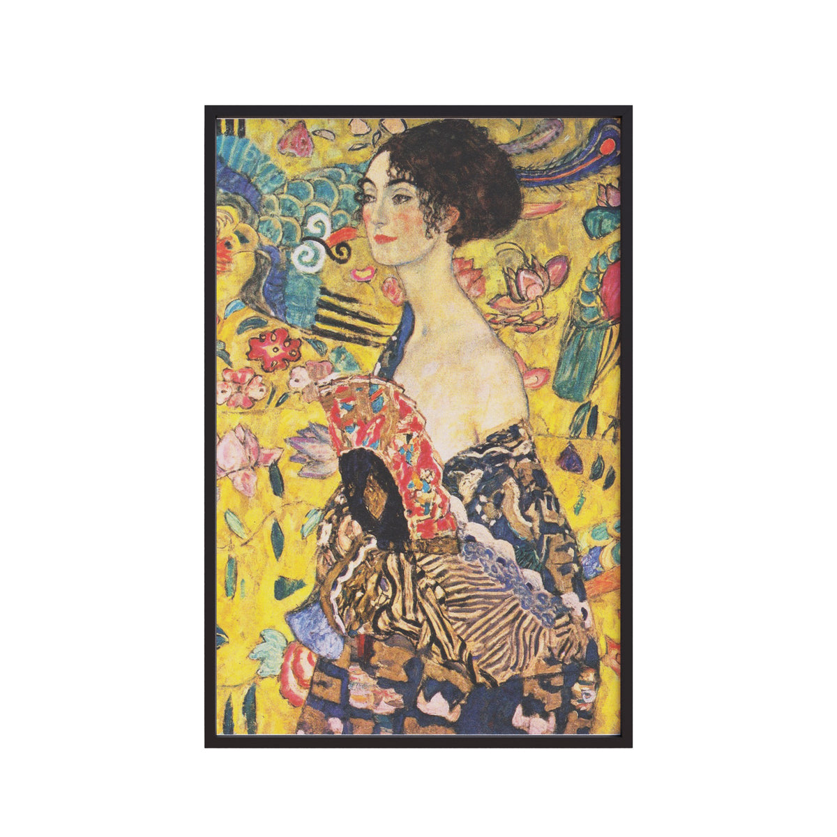 Lady with fan (1917-1918) by Gustav Klimt