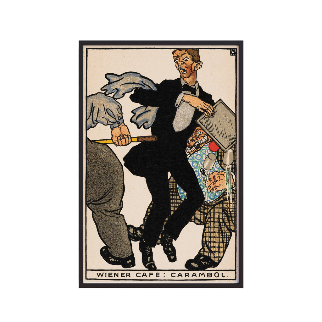 Viennese Café: Carambole (1911) by Moriz Jung