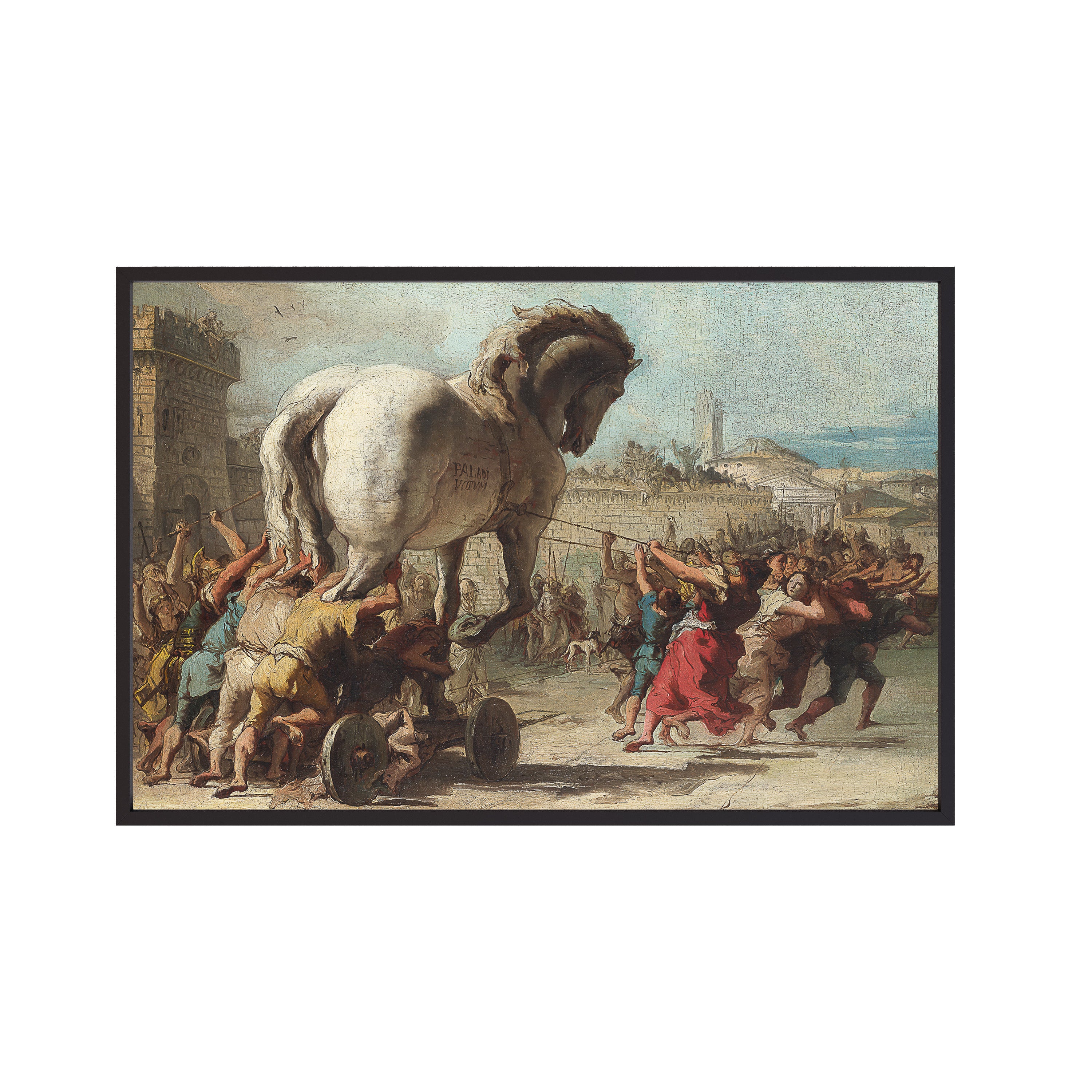 The Procession of the Trojan Horse into Troy (1760) by Giovanni Domenico Tiepolo