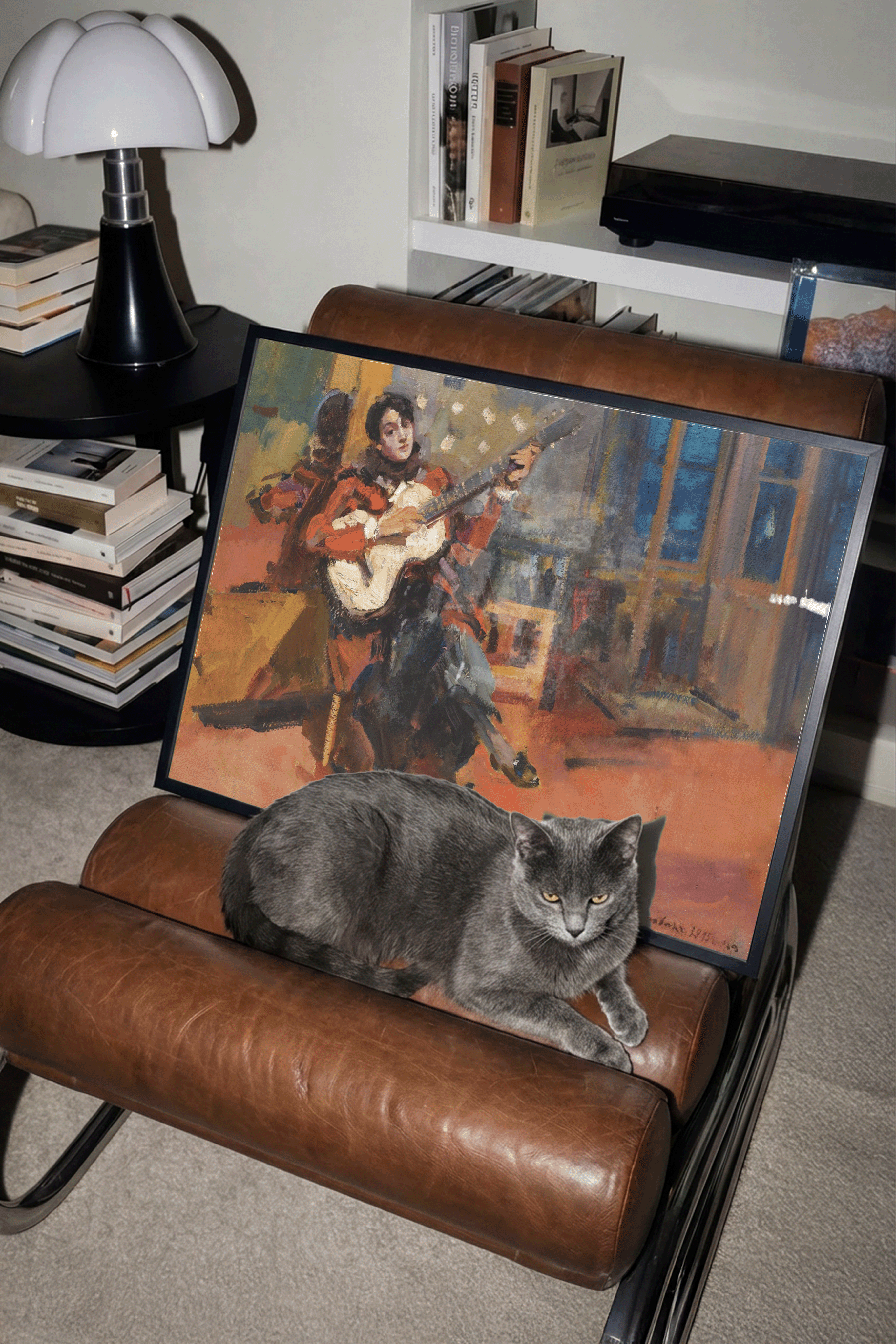 The Guitar Player (1915) by Konstantin Korovin