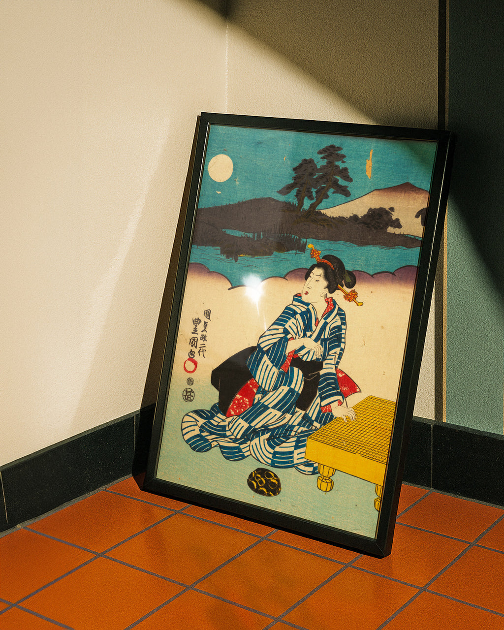 Full Moon Night (1800s) by Utagawa Kunisada