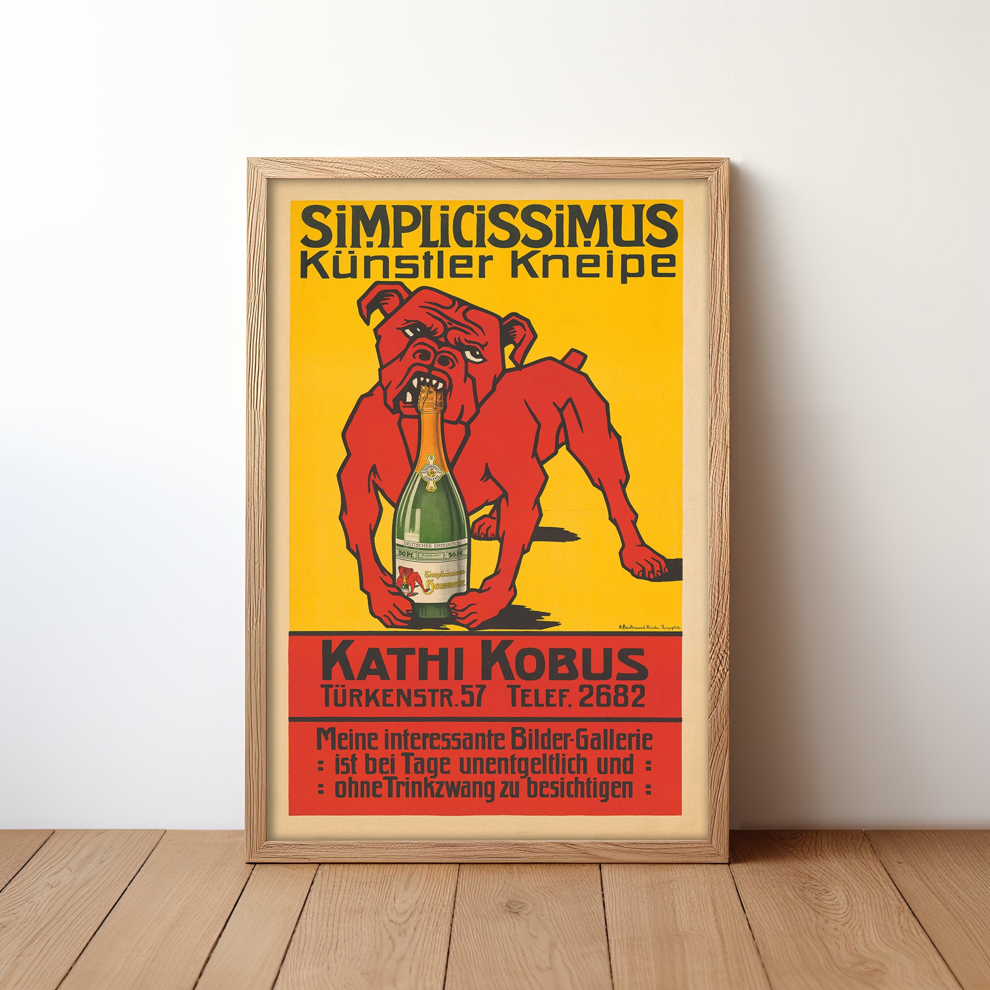 Simplicissimus Künstler Kneipe. Kathi Kobus (1903) by A. Backmund