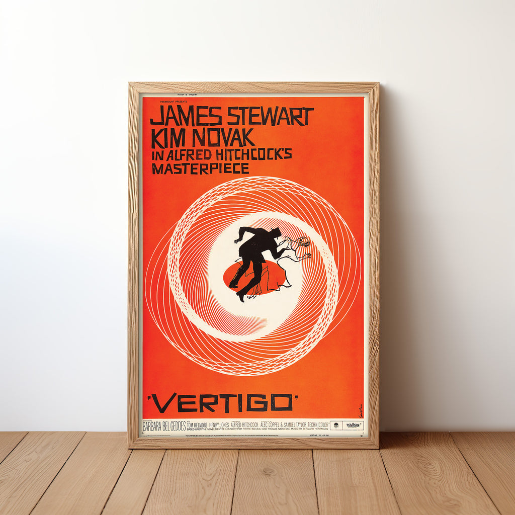 Vertigo Theatrical Release Poster (1958) by Saul Bass