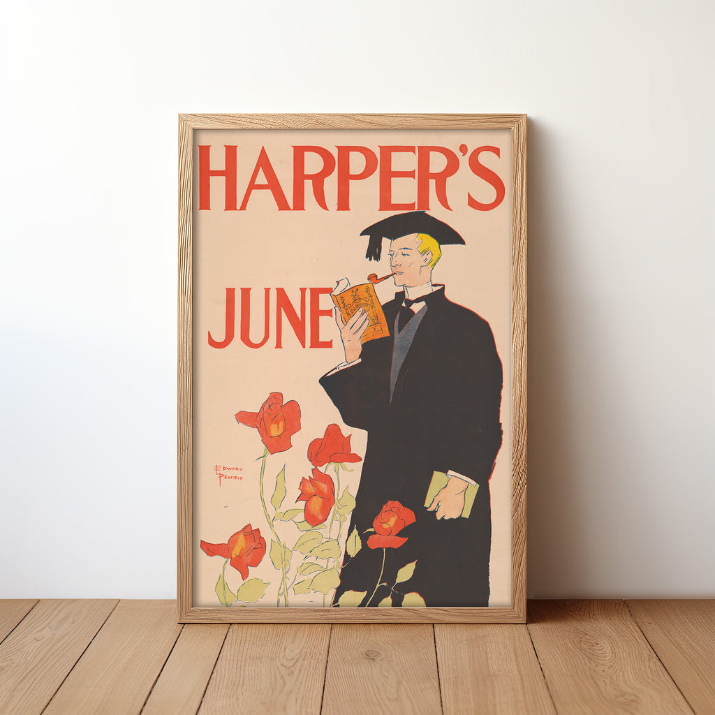 Harper’s June (1895) by Edward Penfield