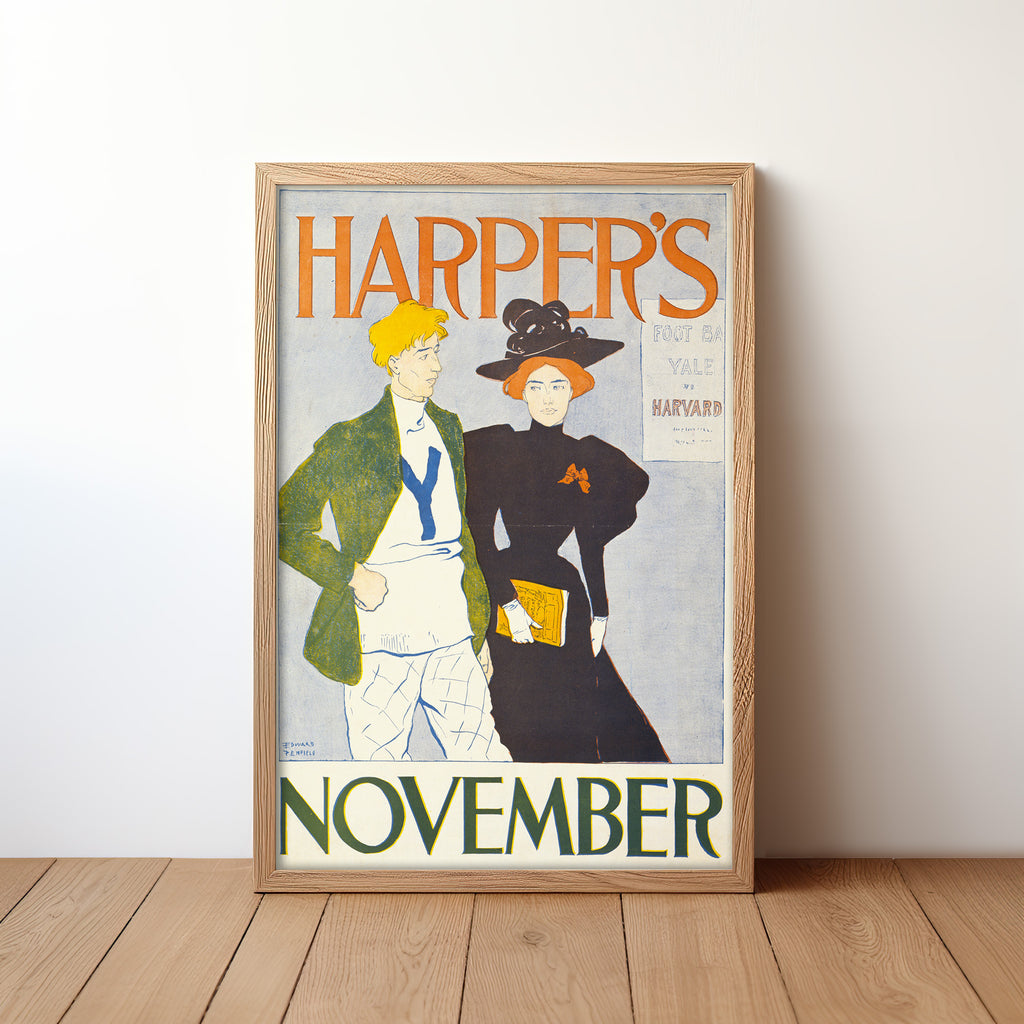 Harper’s November (1894) by Edward Penfield