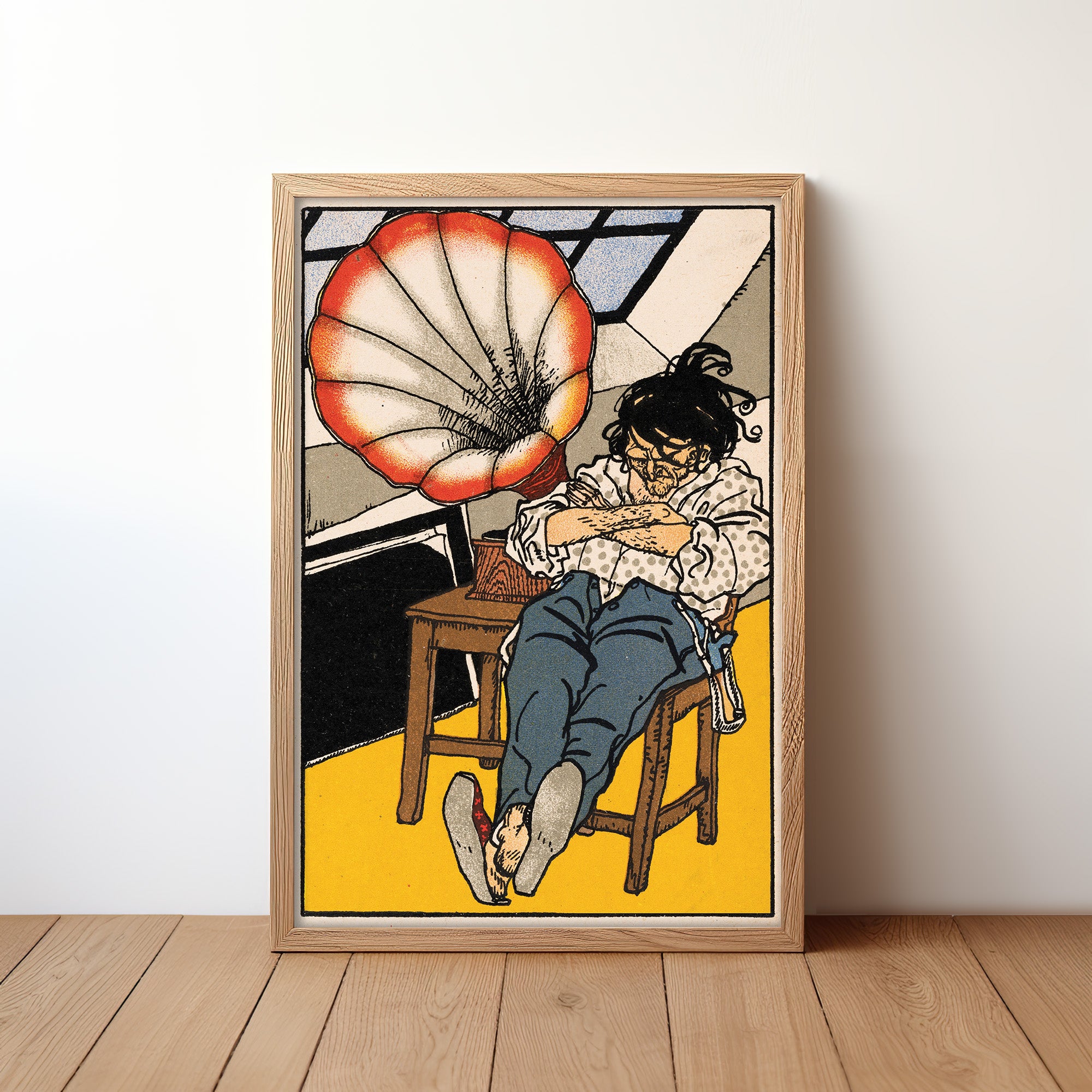 A Beethoven Enthusiast 1911 Vintage Poster by Moriz Jung | Art