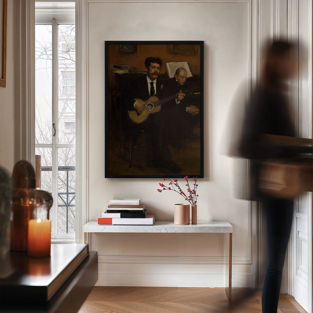 Lorenzo Pagans And Auguste De Gas (1872) by Edgar Degas
