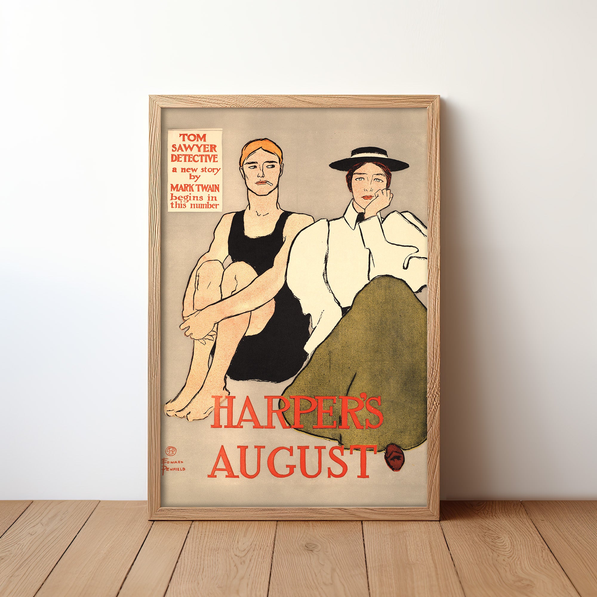 Harper’s August (1896) by Edward Penfield