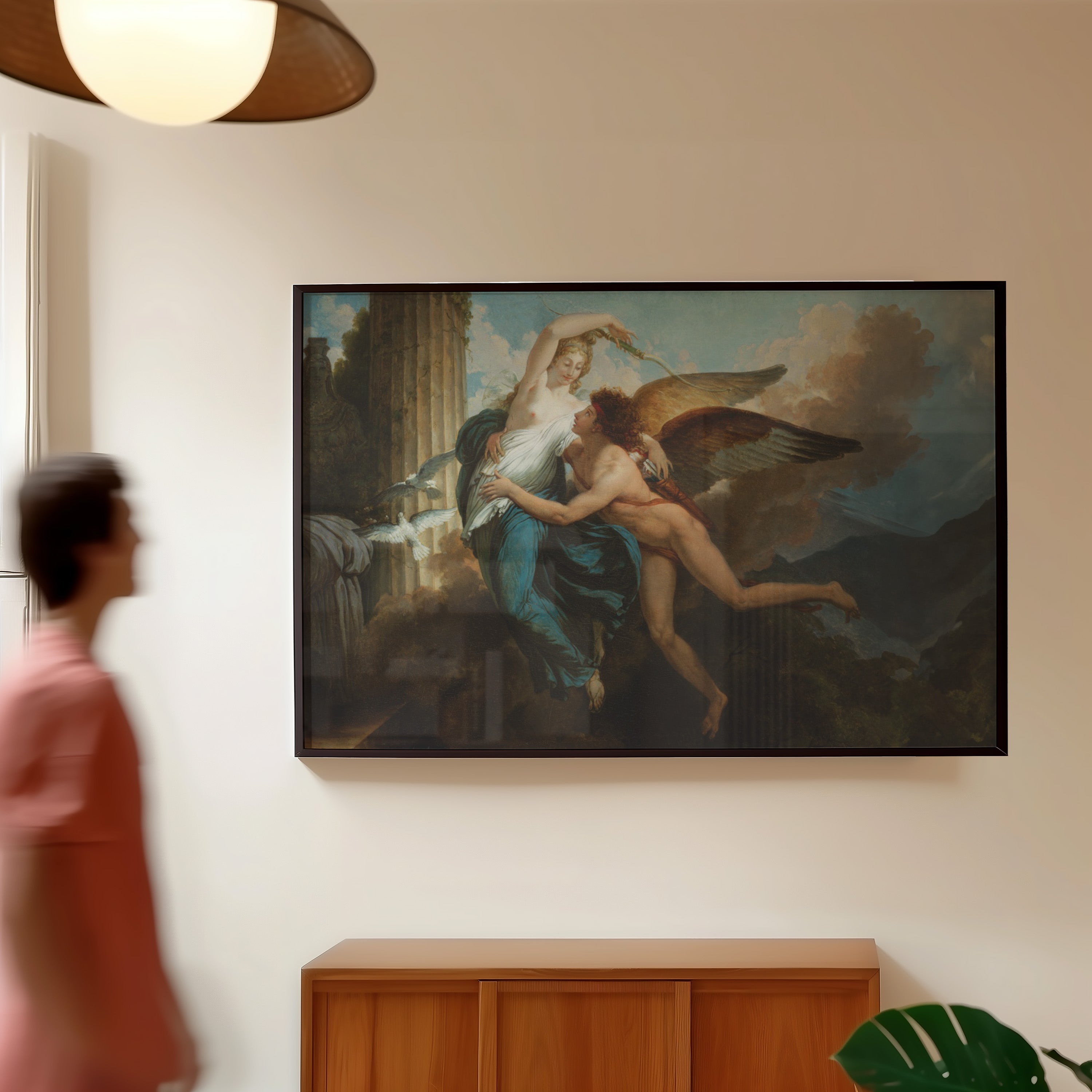 The Reunion of Cupid and Psyche (1793) by Jean Pierre Saint-Ours