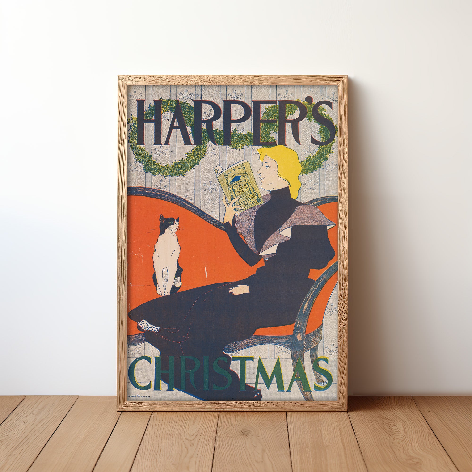 Harper’s Christmas (1894) by Edward Penfield