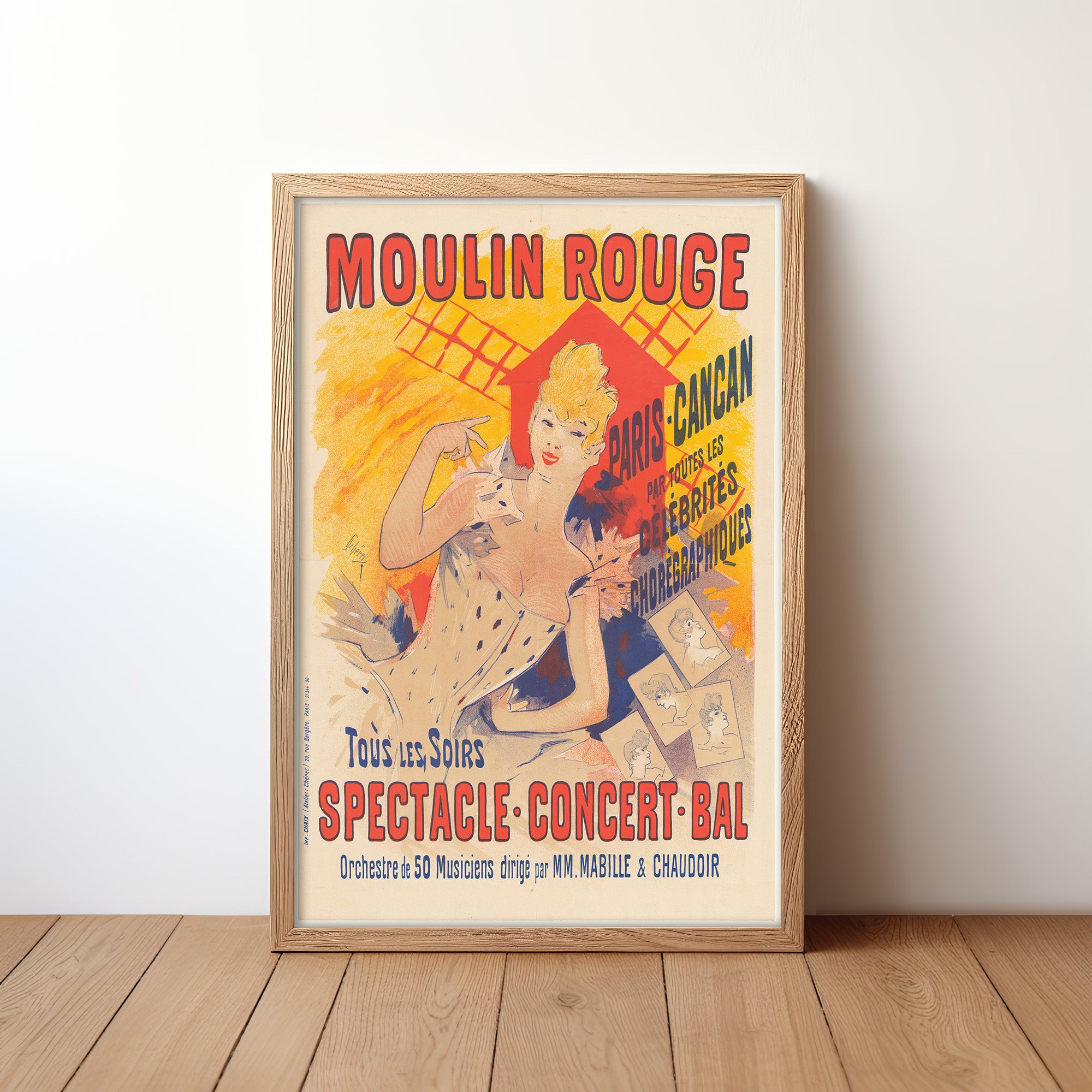 Moulin Rouge: Paris Cancan (1890) by Jules Chéret