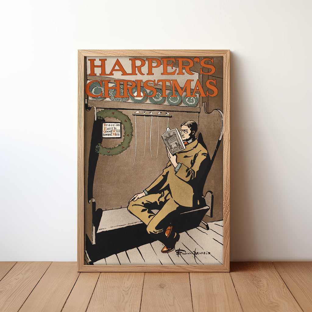 Harper’s Christmas (1897) by Edward Penfield
