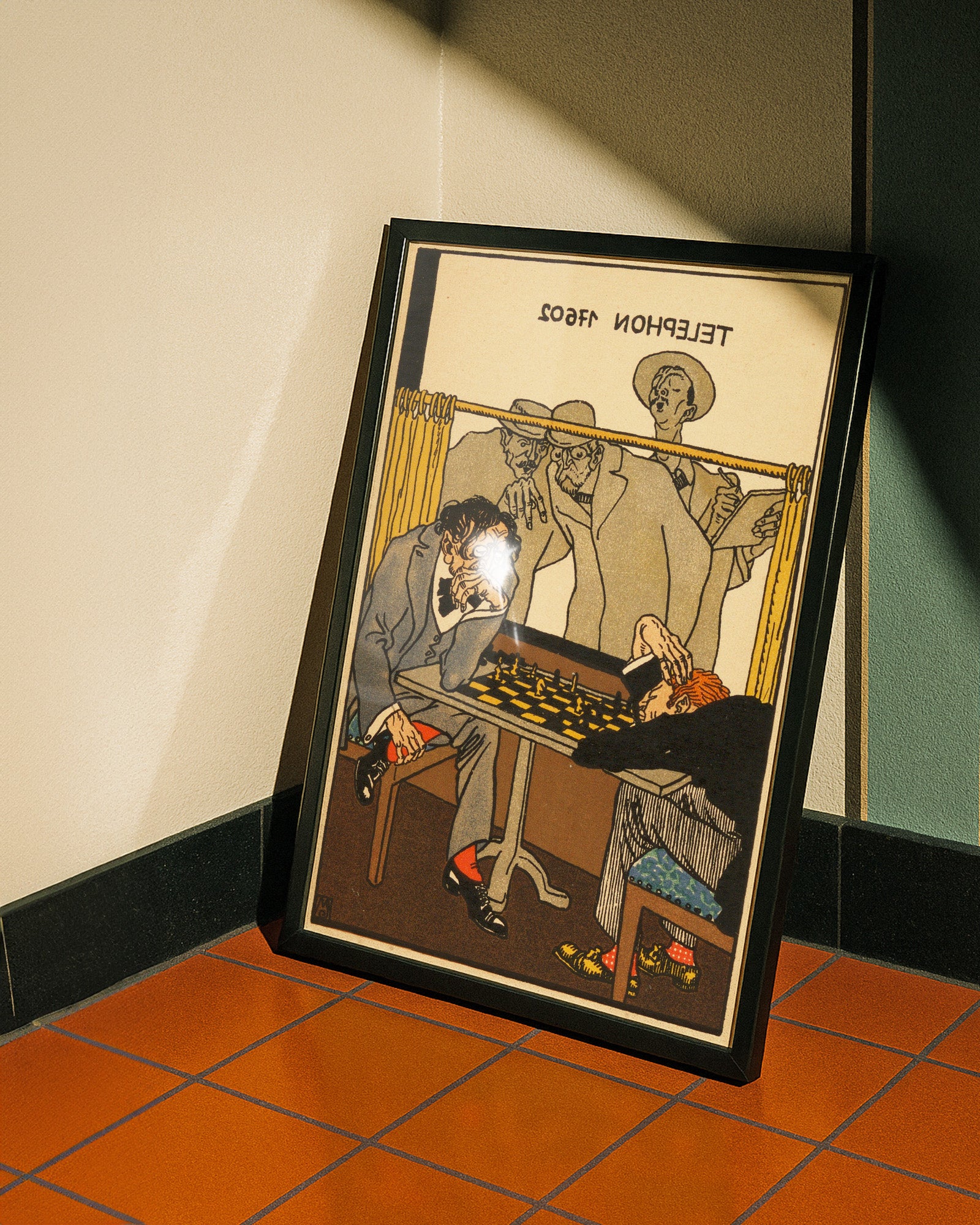 Viennese Café: The Chess Players  (1911) by Moriz Jung