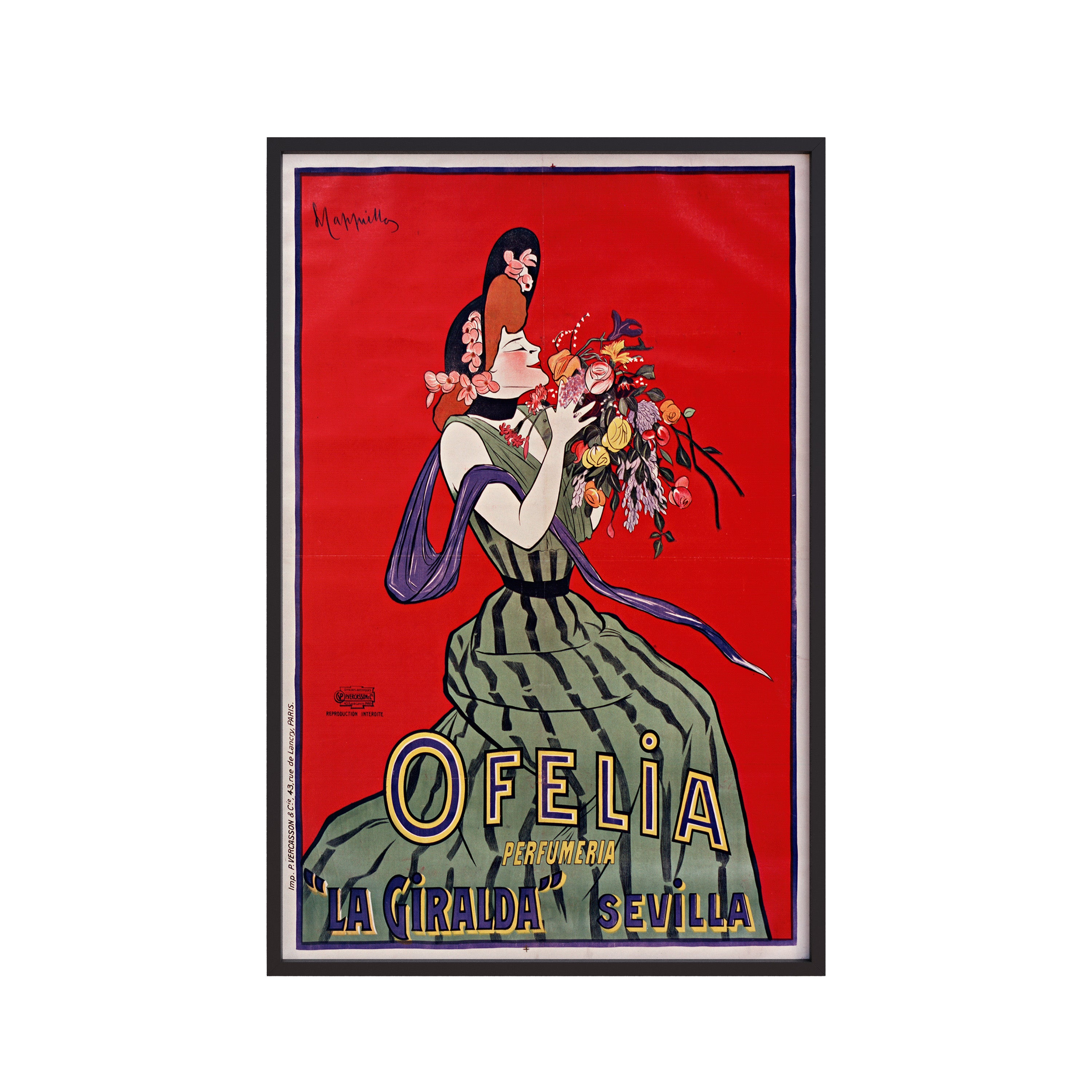 Ofelia, Perfumeria ‘La Giralda’, Sevilla (1906) by Leonetto Cappiello