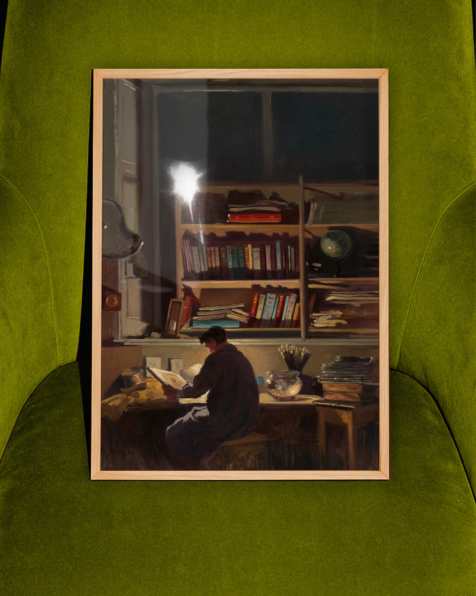 In the library (1928) by Józef Rapacki