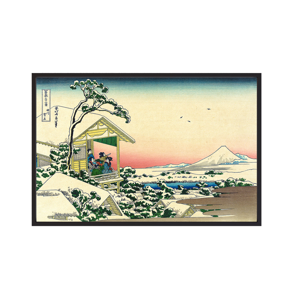 Teahouse at Koishikawa, the Morning After a Snowfall (c. 1830–32) by Katsushika Hokusai
