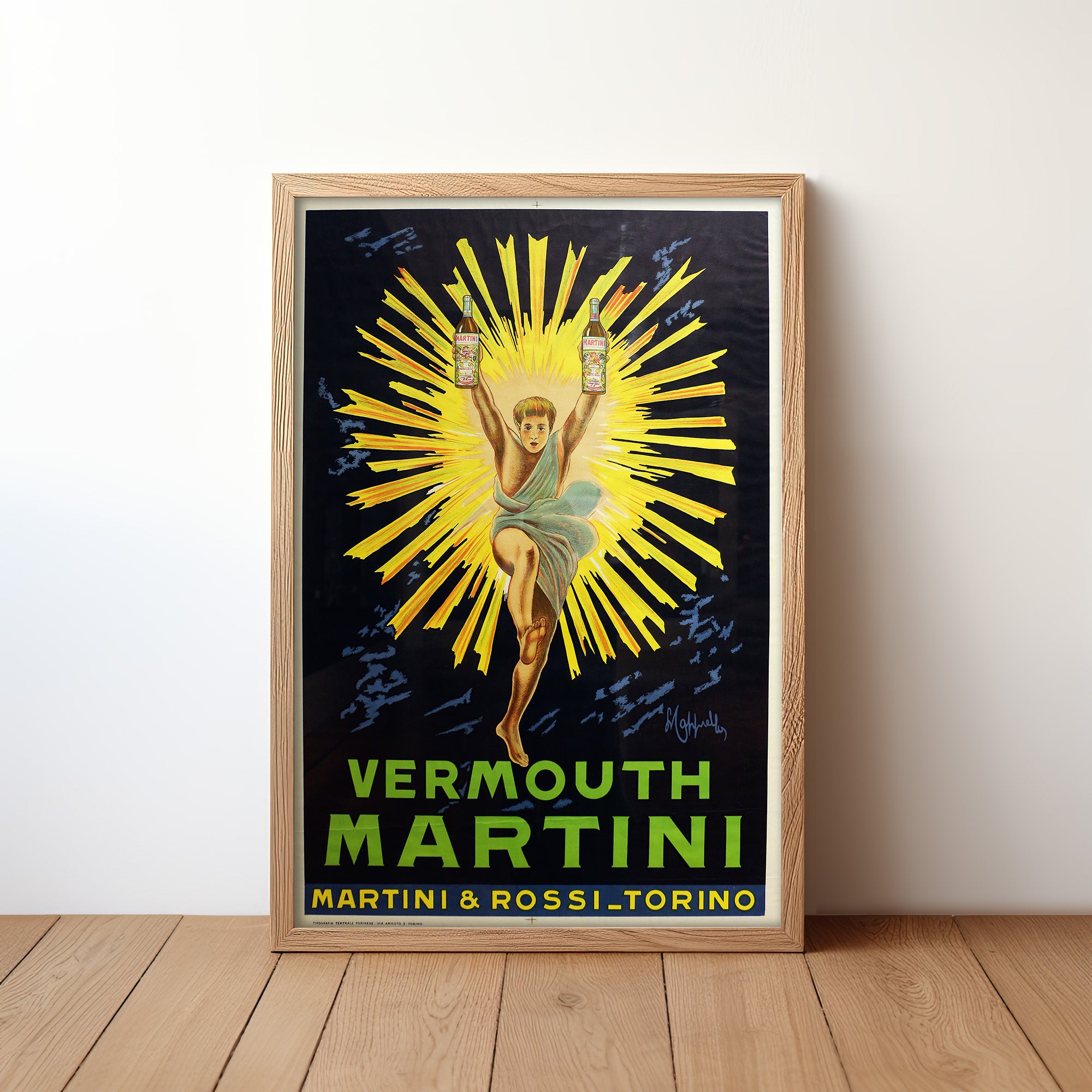 Vermouth Martini – Sunburst Poster (1920) by Leonetto Cappiello
