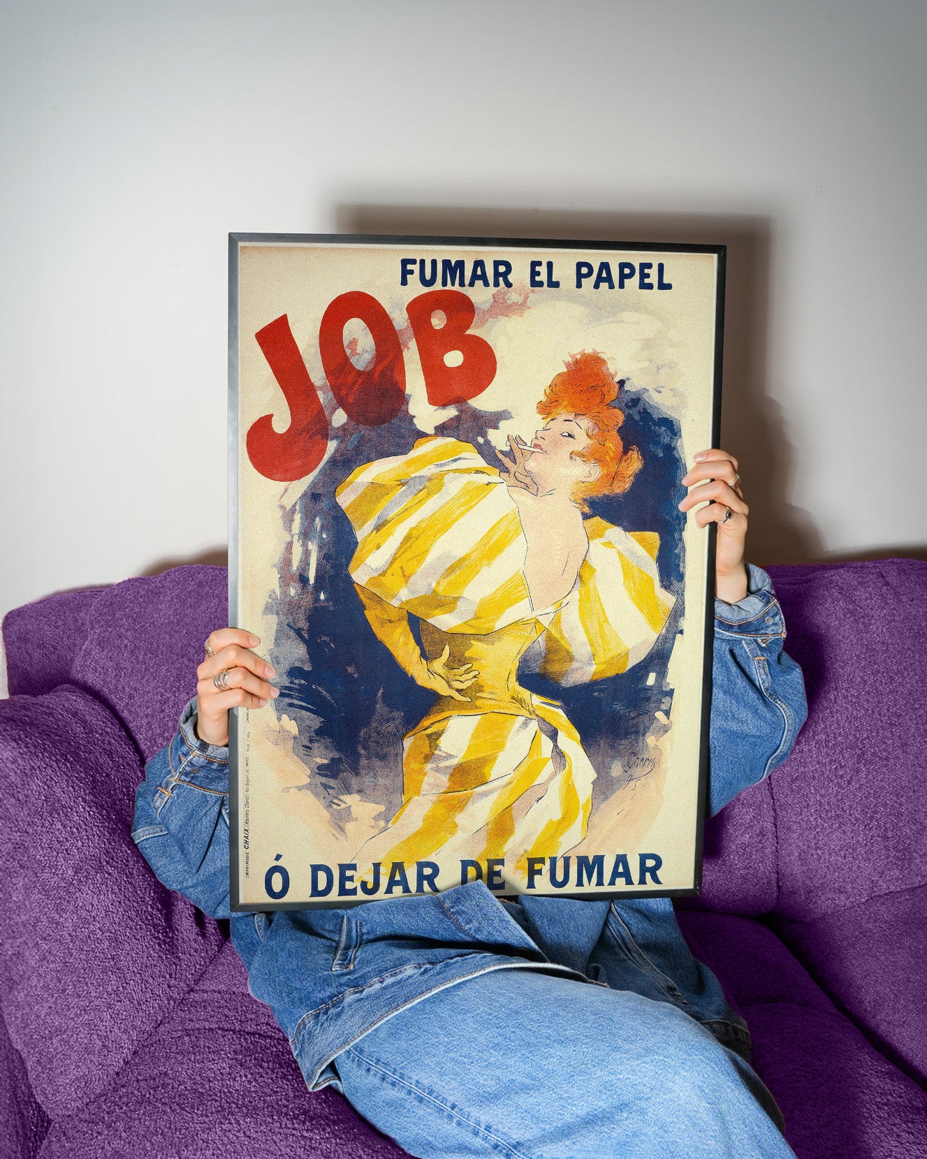 Fumar el Papel JOB (1895) by Jules Chéret