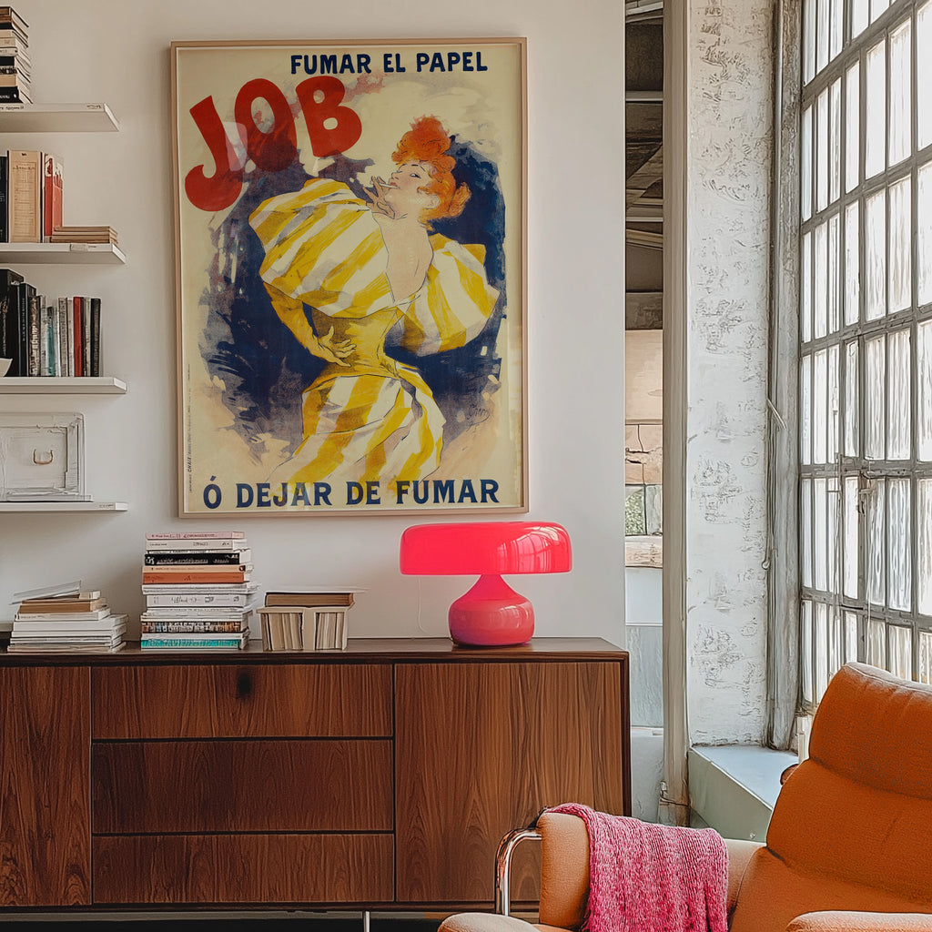 Fumar el Papel JOB (1895) by Jules Chéret