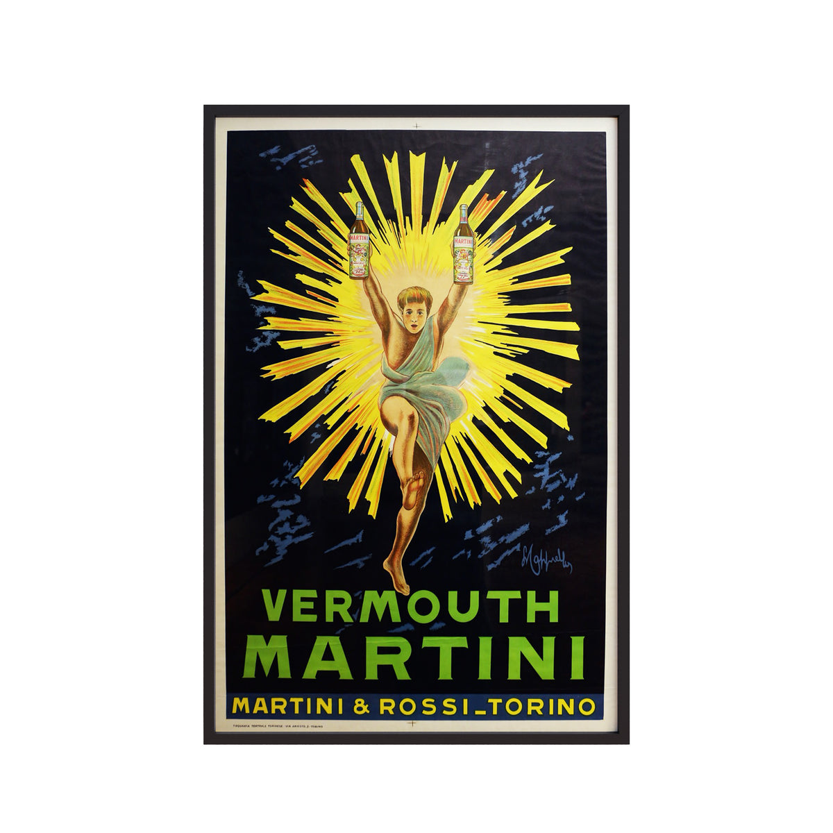 Vermouth Martini – Sunburst Poster (1920) by Leonetto Cappiello