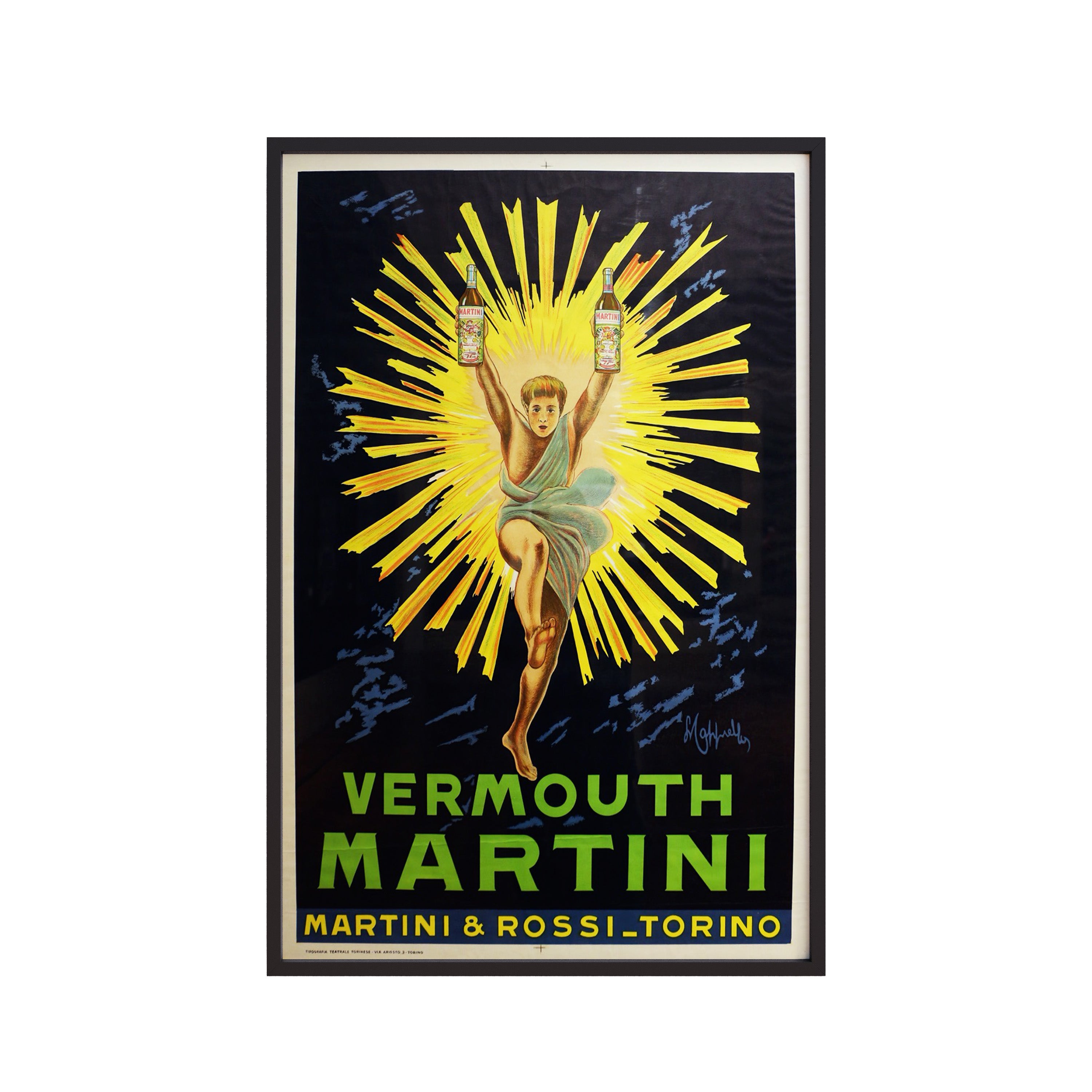 Vermouth Martini – Sunburst Poster (1920) by Leonetto Cappiello