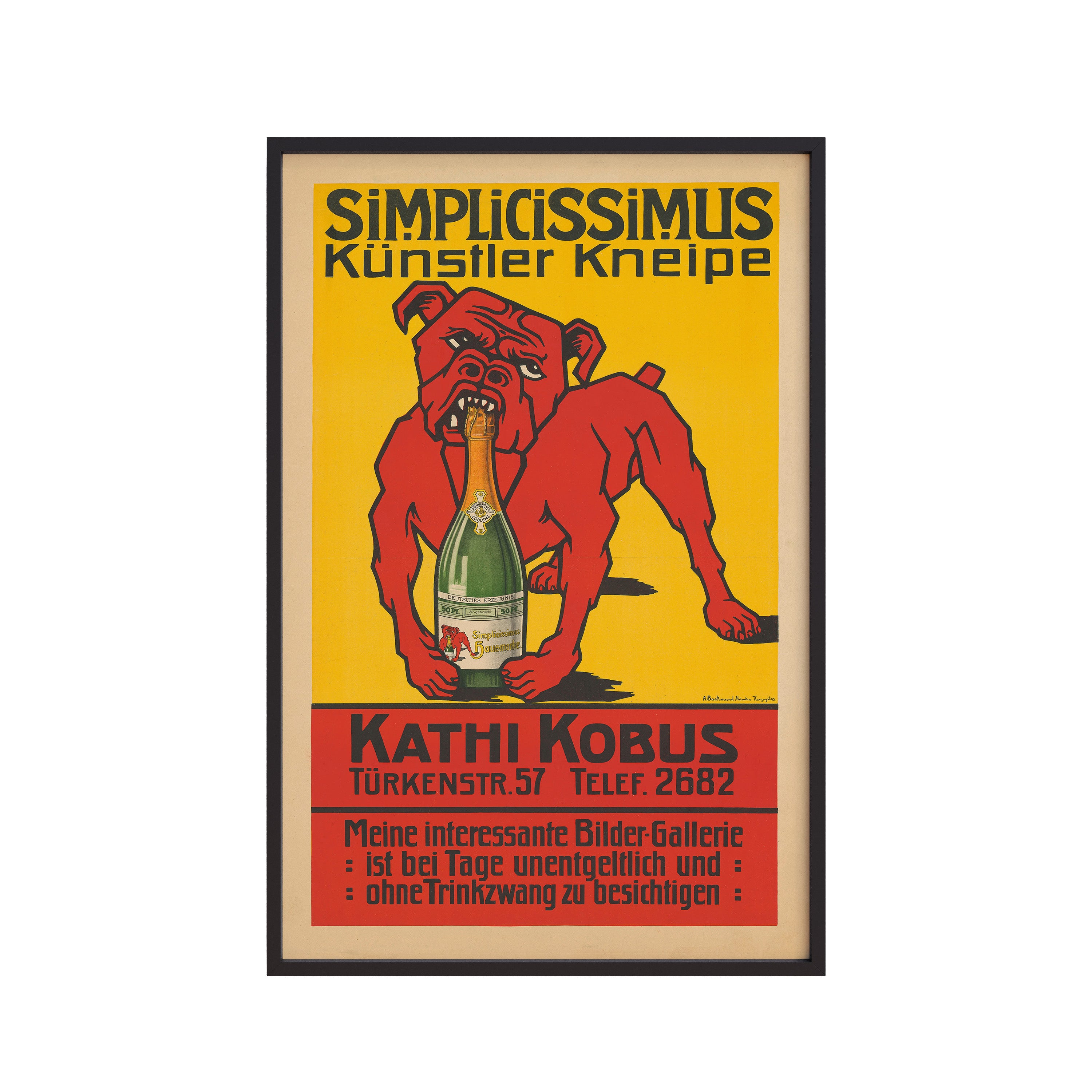 Simplicissimus Künstler Kneipe. Kathi Kobus (1903) by A. Backmund