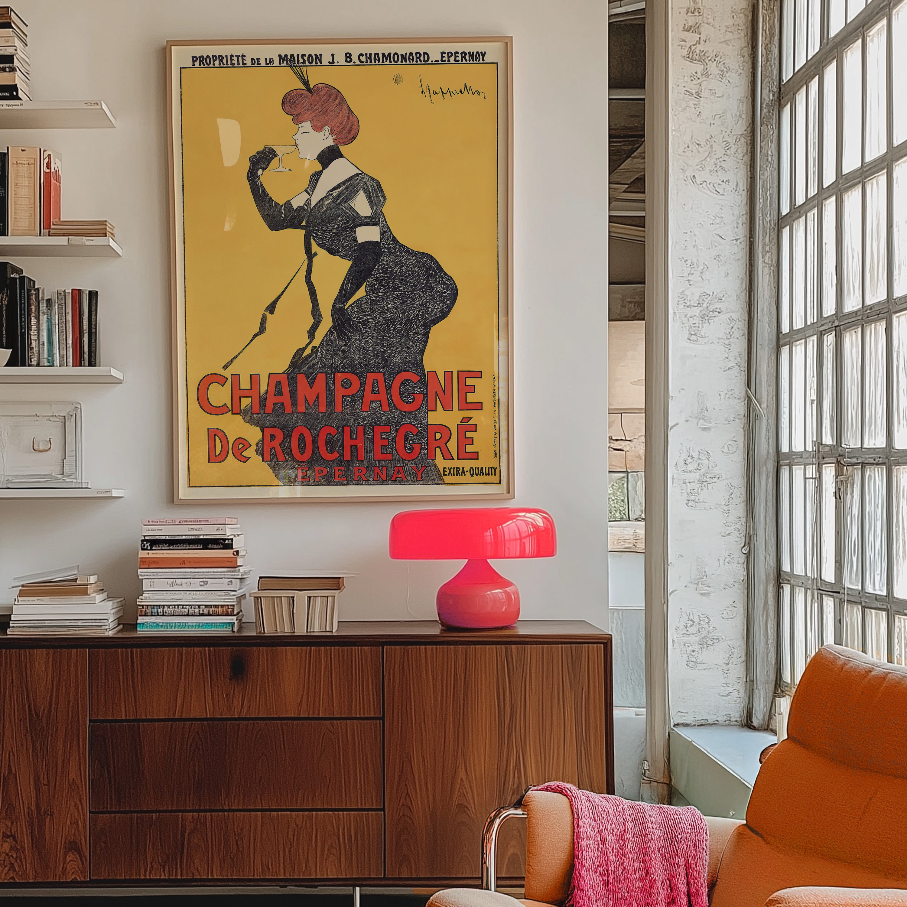 Champagne De Rochegré (1902) by Leonetto Cappiello