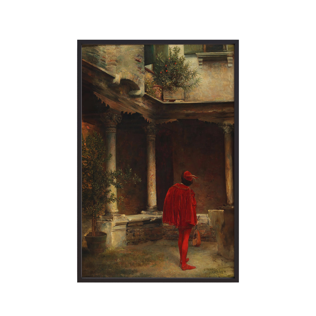 Das Ständchen- The Serenade (1874) by Carl Probst