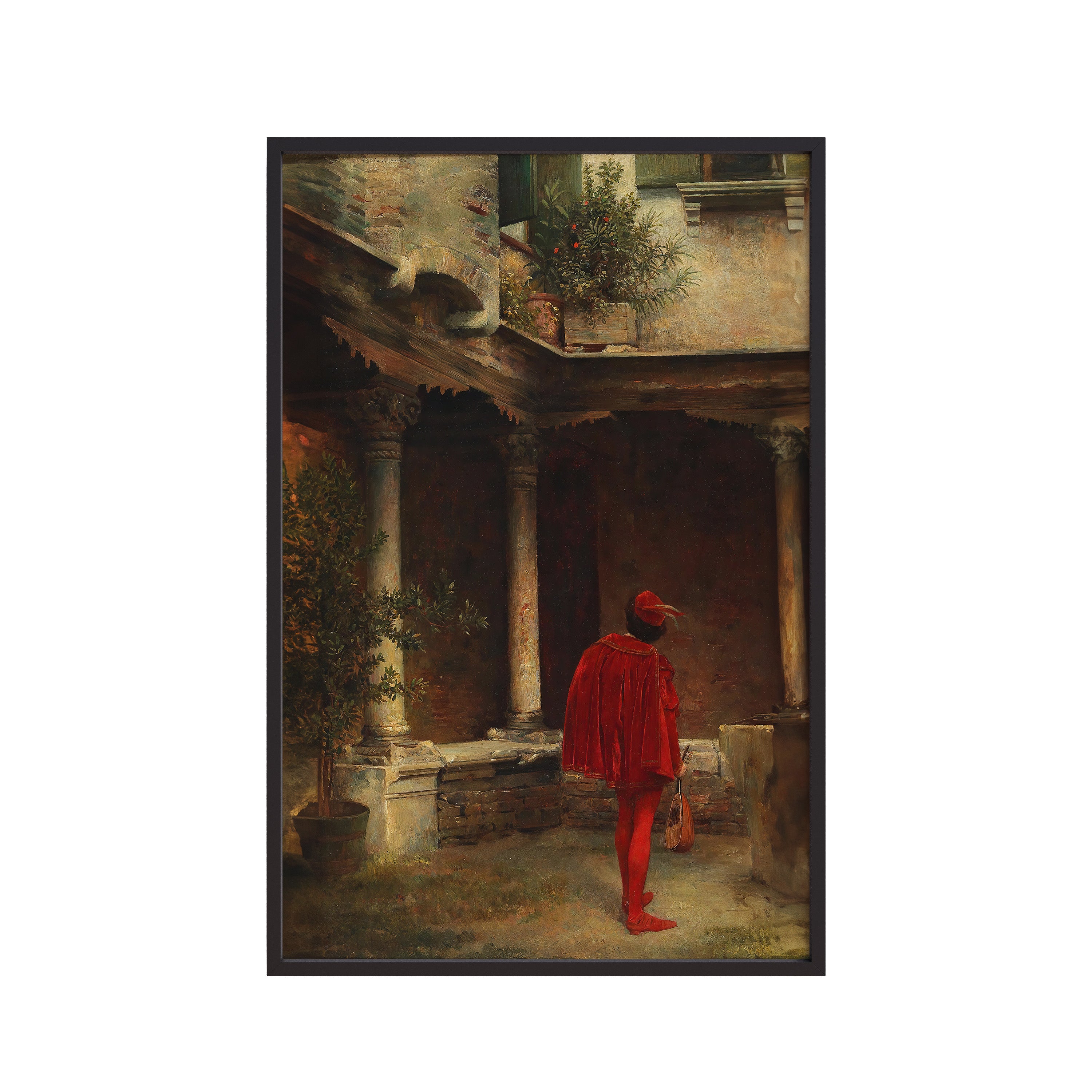 Das Ständchen- The Serenade (1874) by Carl Probst