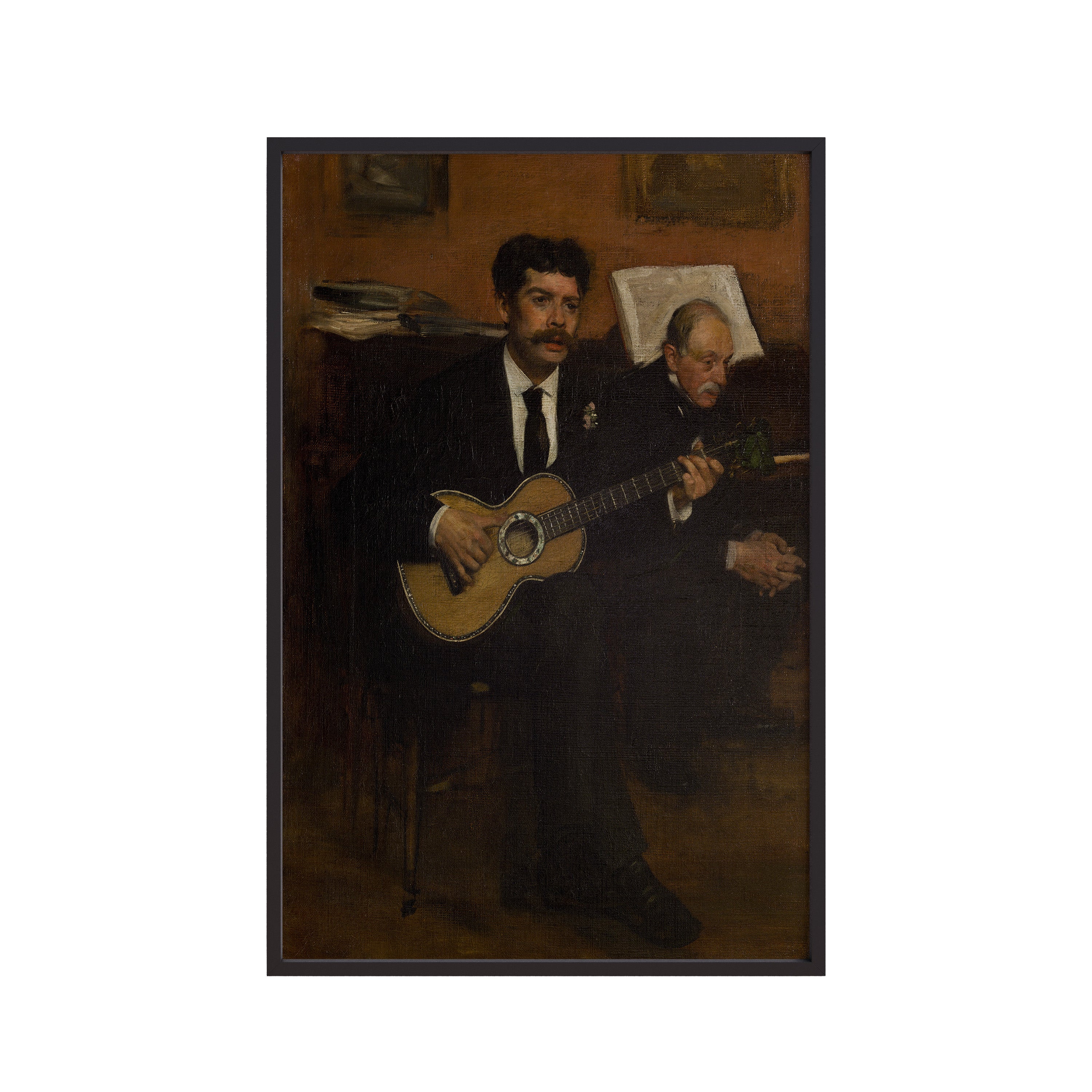 Lorenzo Pagans And Auguste De Gas (1872) by Edgar Degas