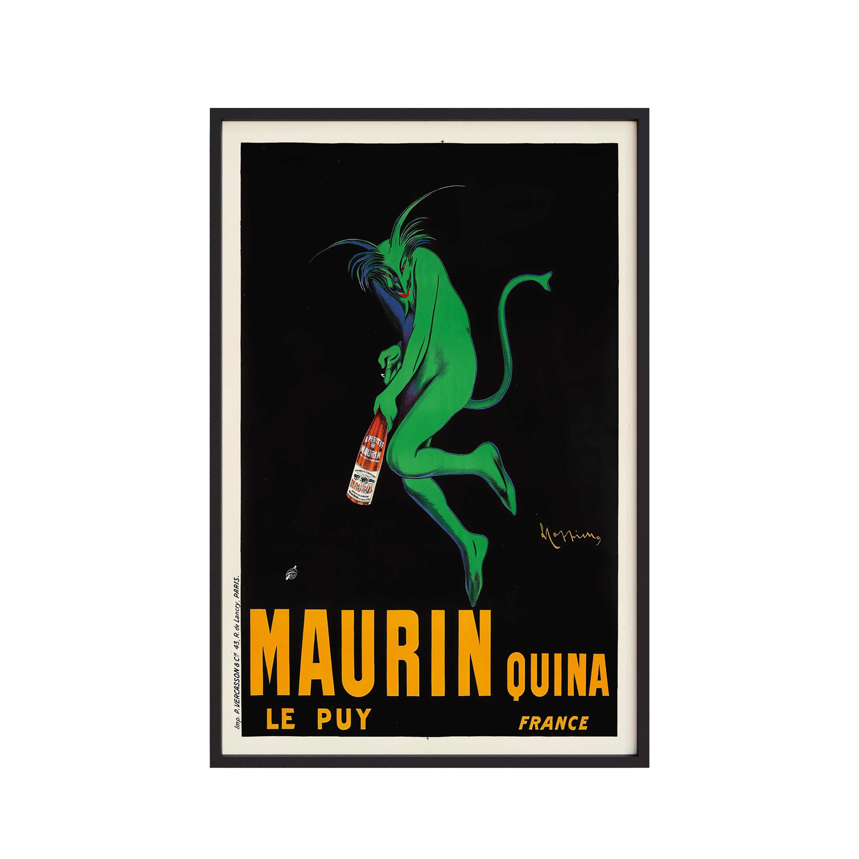 Maurin Quina- The Green Devil (1906) by Leonetto Cappiello