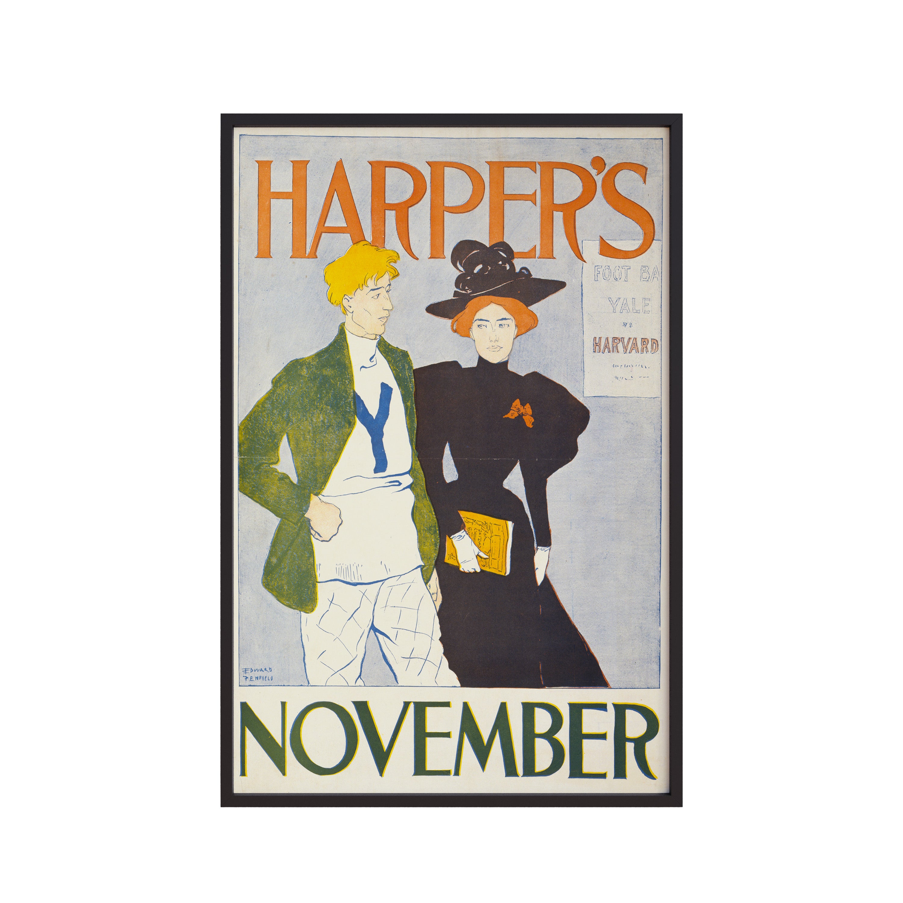 Harper’s November (1894) by Edward Penfield