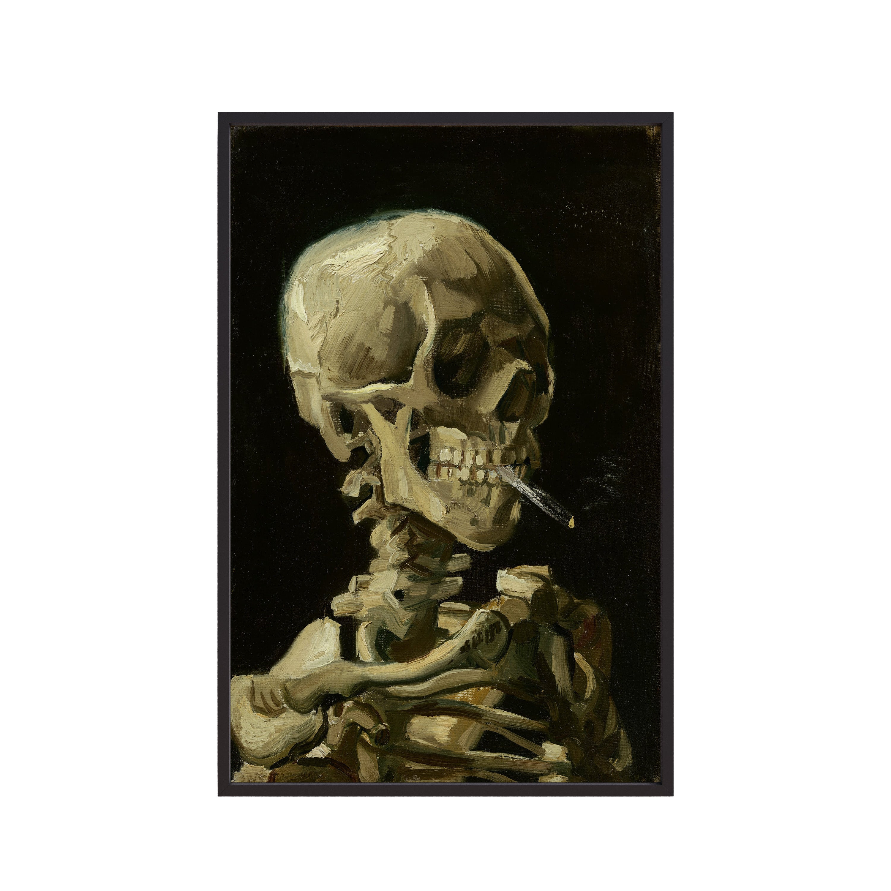 Head Of A Skeleton With A Burning Cigarette (1890) by Vincent van Gogh