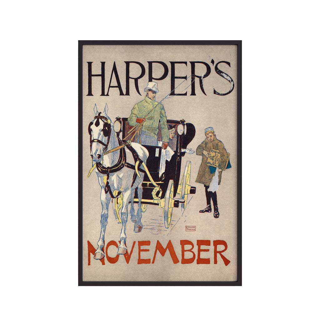 Harper’s November (1893) by Edward Penfield