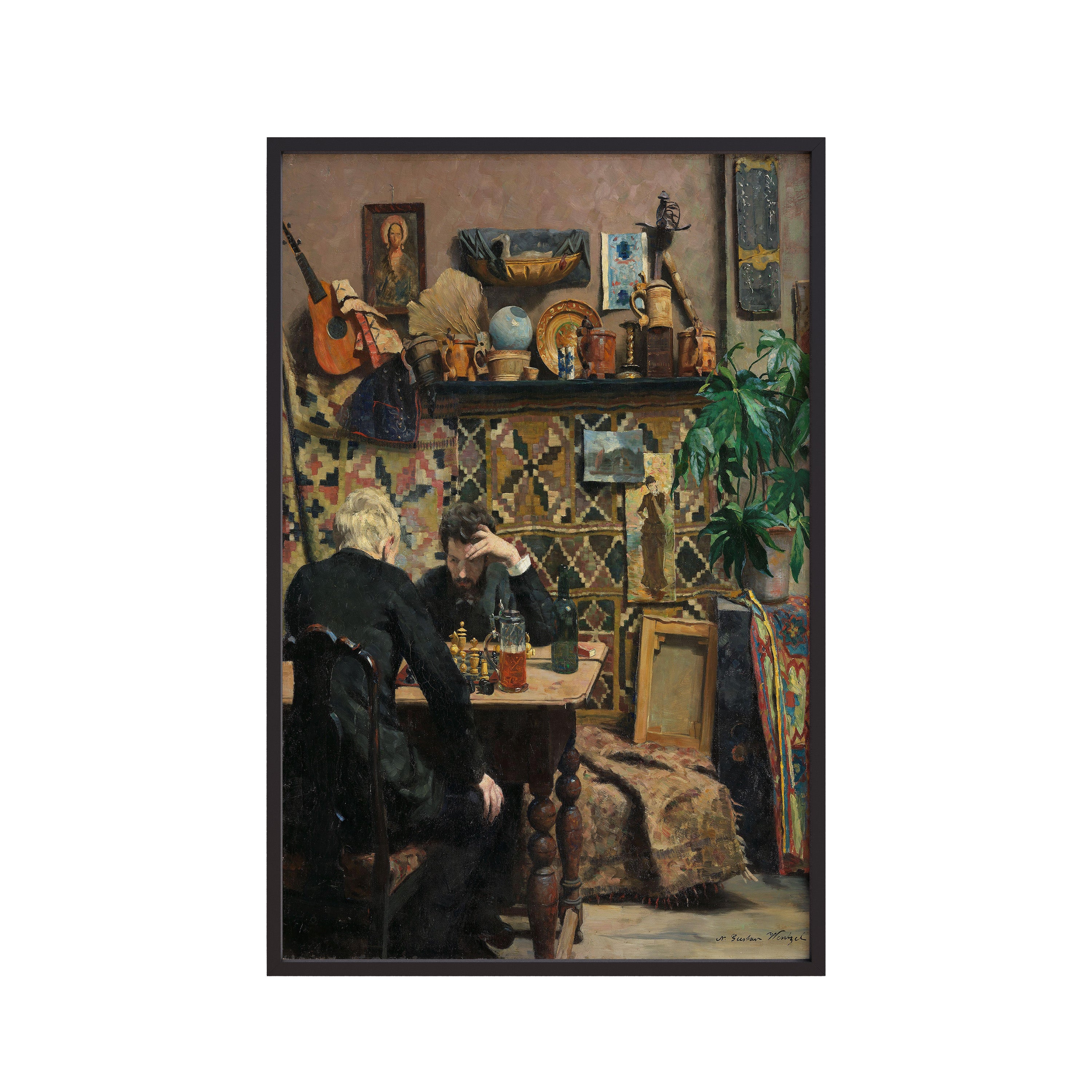 Chess Players (1886) by Gustav Wentzel