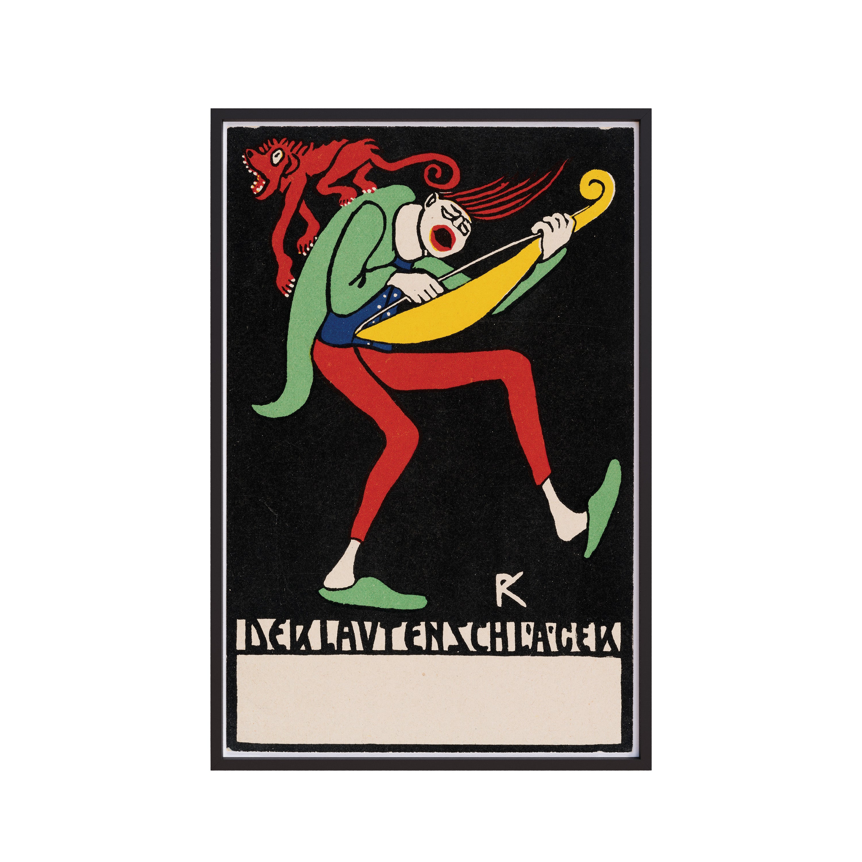 The Lute Player (1907) by Rudolf Kalvach