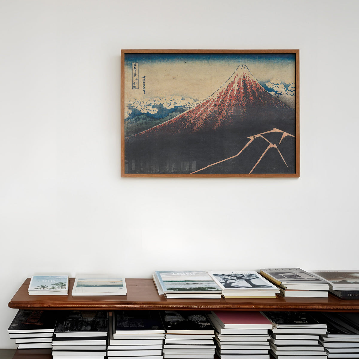 Shower Below the Summit (c. 1830–32) by Katsushika Hokusai