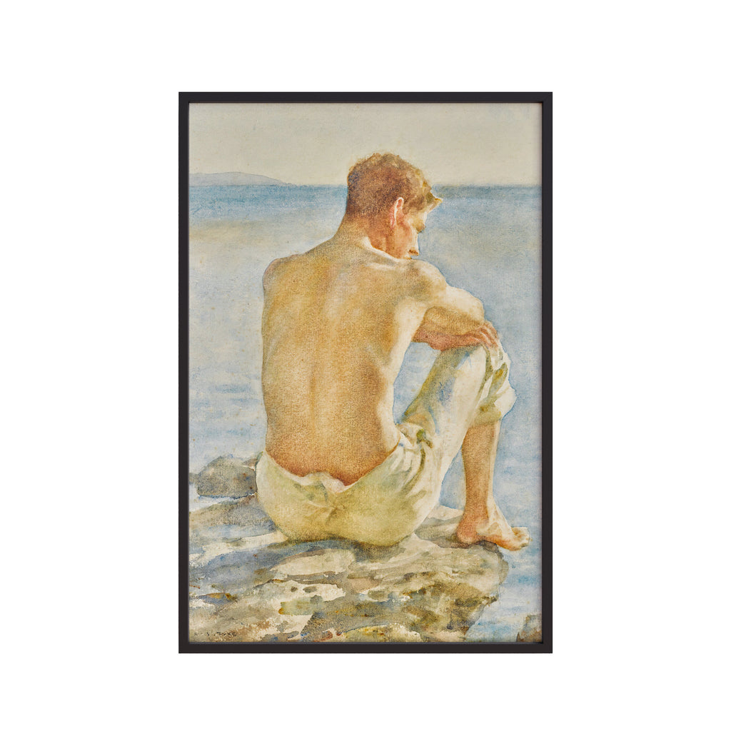 Watching the Sea (1900s) by Henry Scott Tuke