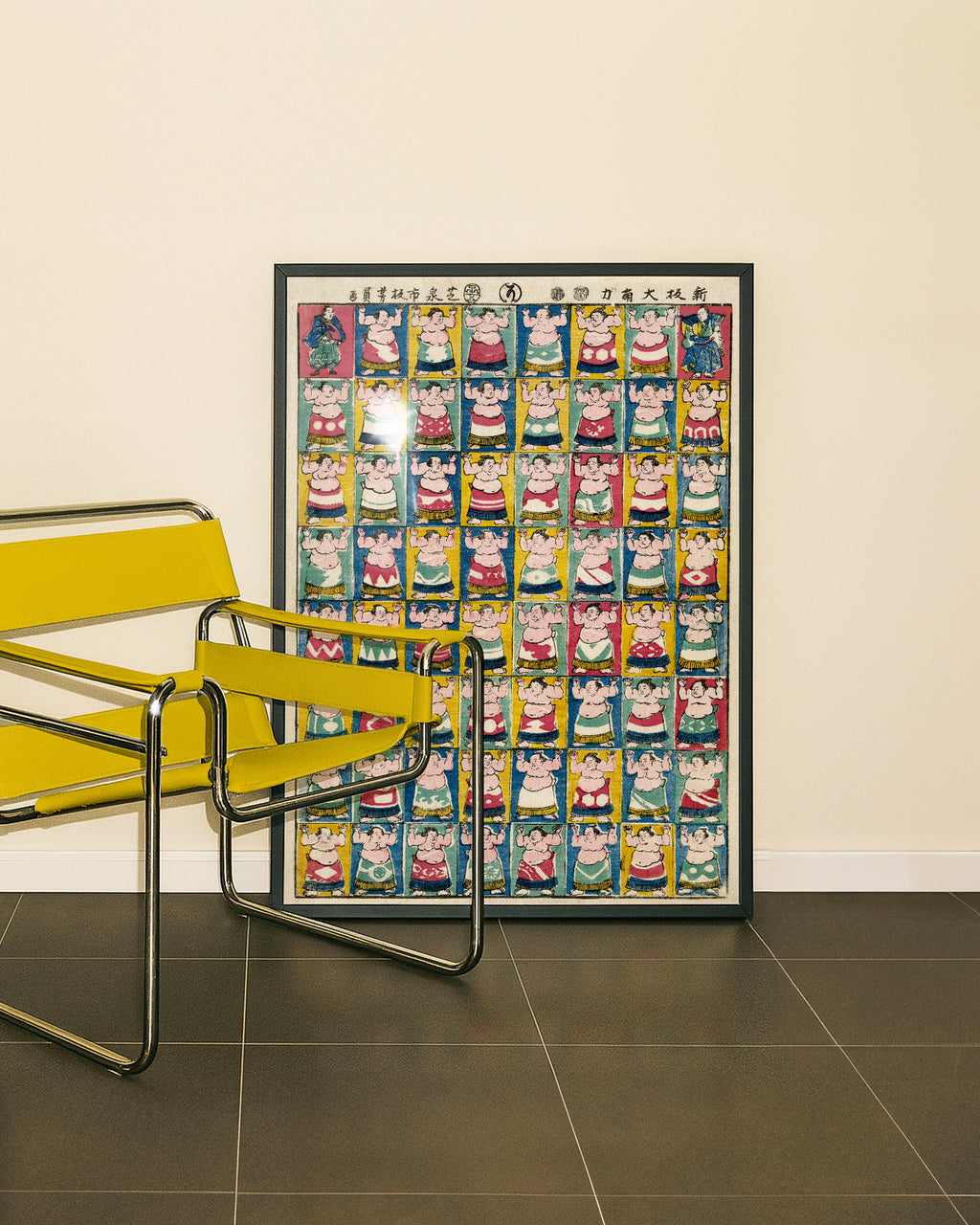 Sumo wrestlers (1852) by Utagawa Yoshikazu