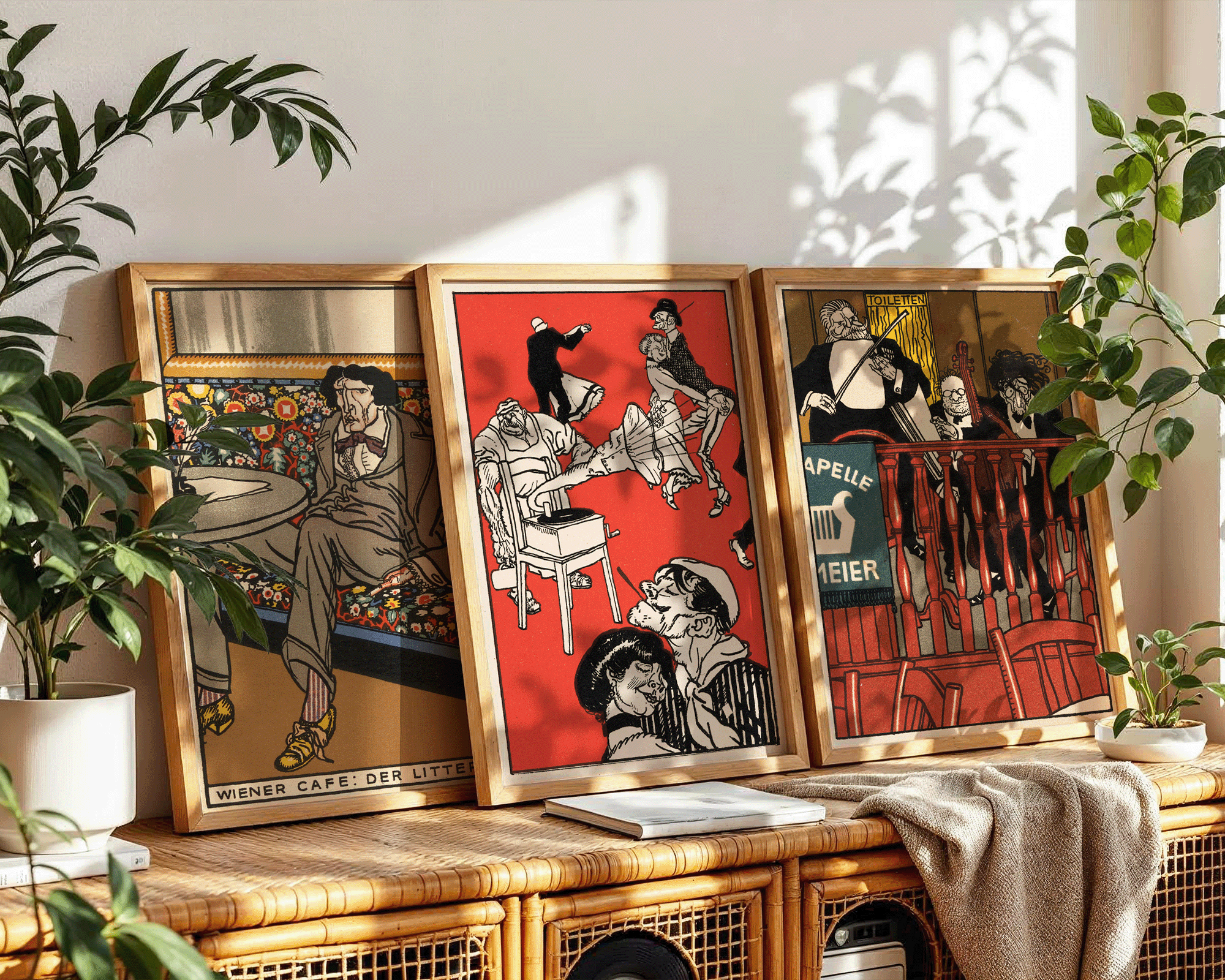 Viennese Café: The Man of Letters (1911) by Moriz Jung